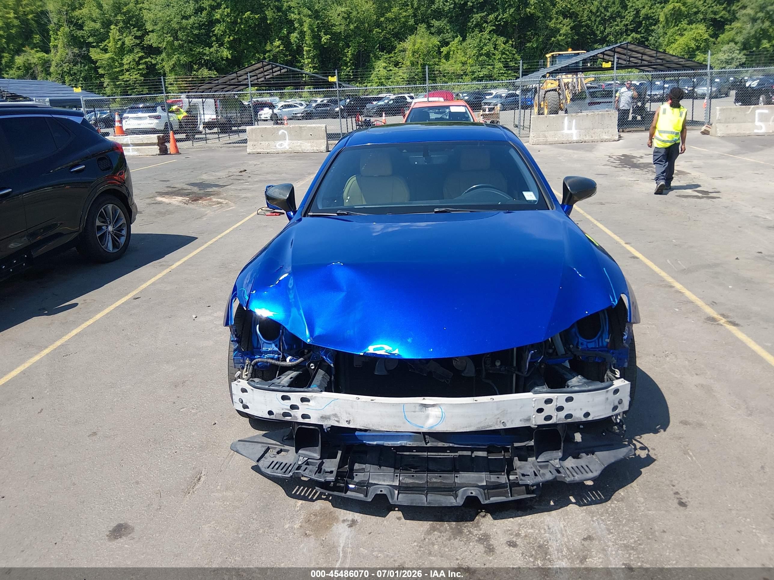 2015 Lexus Rc 350   Blue vin: JTHSE5BC1F5000243