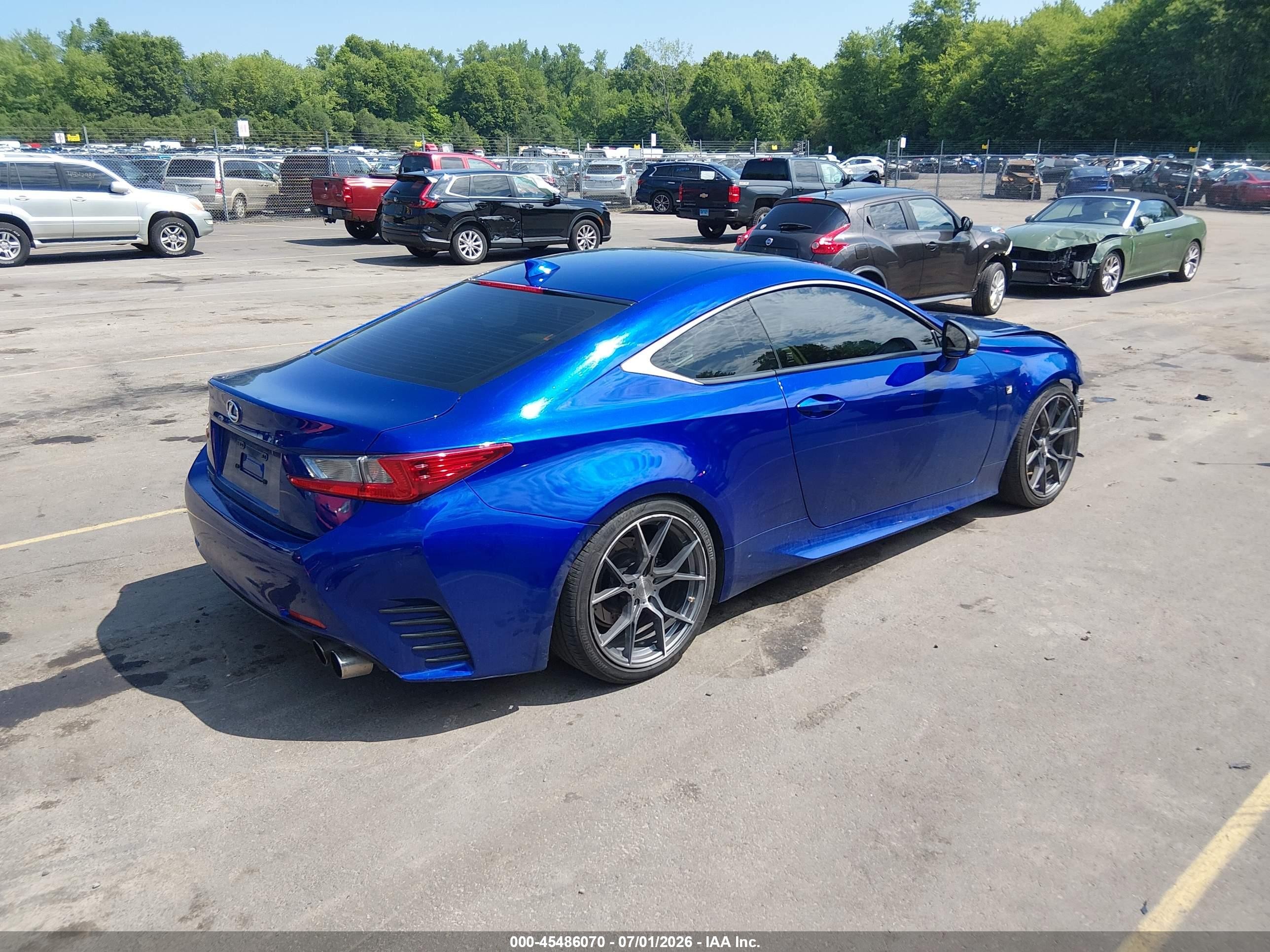 2015 Lexus Rc 350   Blue vin: JTHSE5BC1F5000243