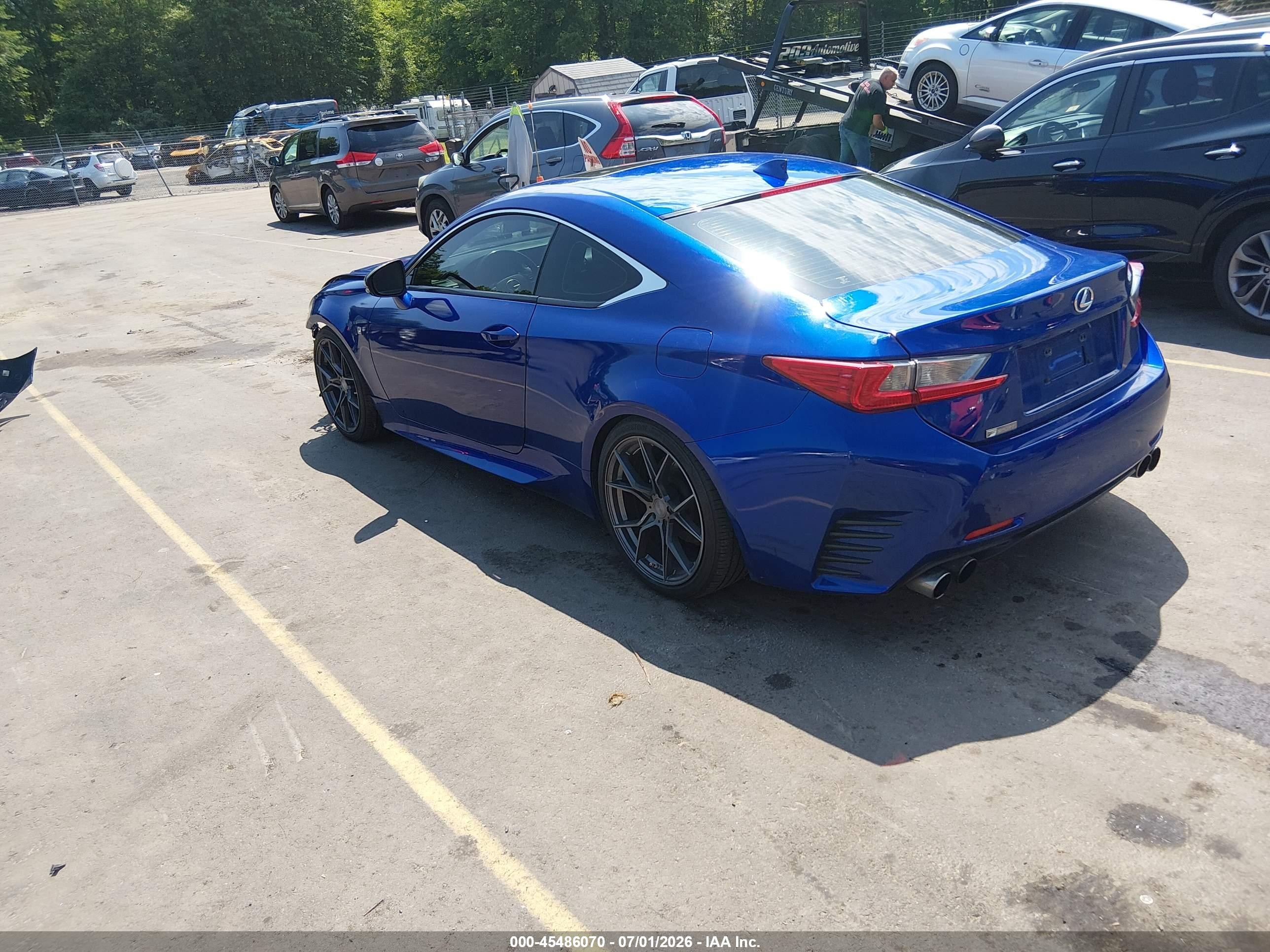 2015 Lexus Rc 350   Blue vin: JTHSE5BC1F5000243