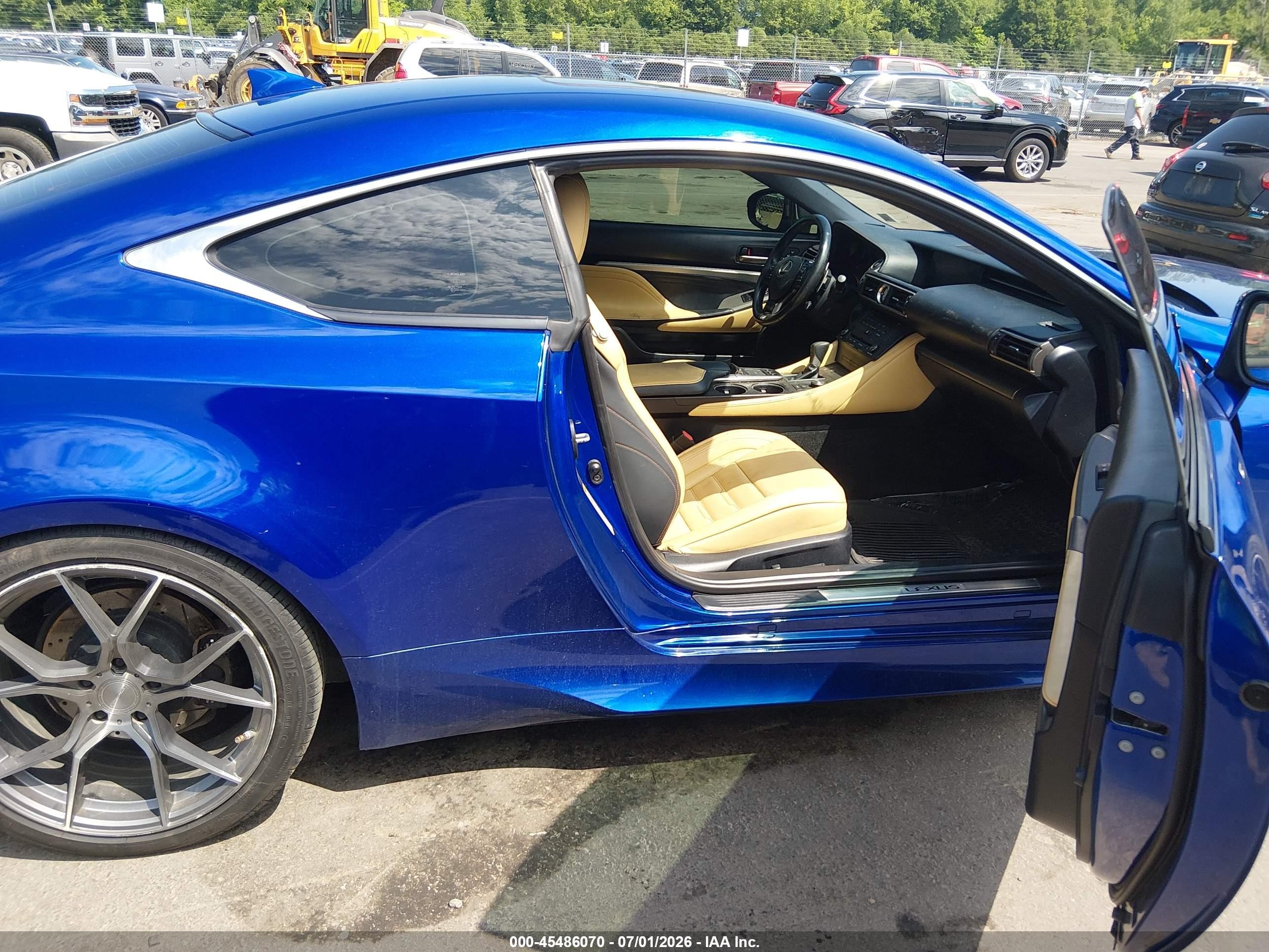2015 Lexus Rc 350   Blue vin: JTHSE5BC1F5000243