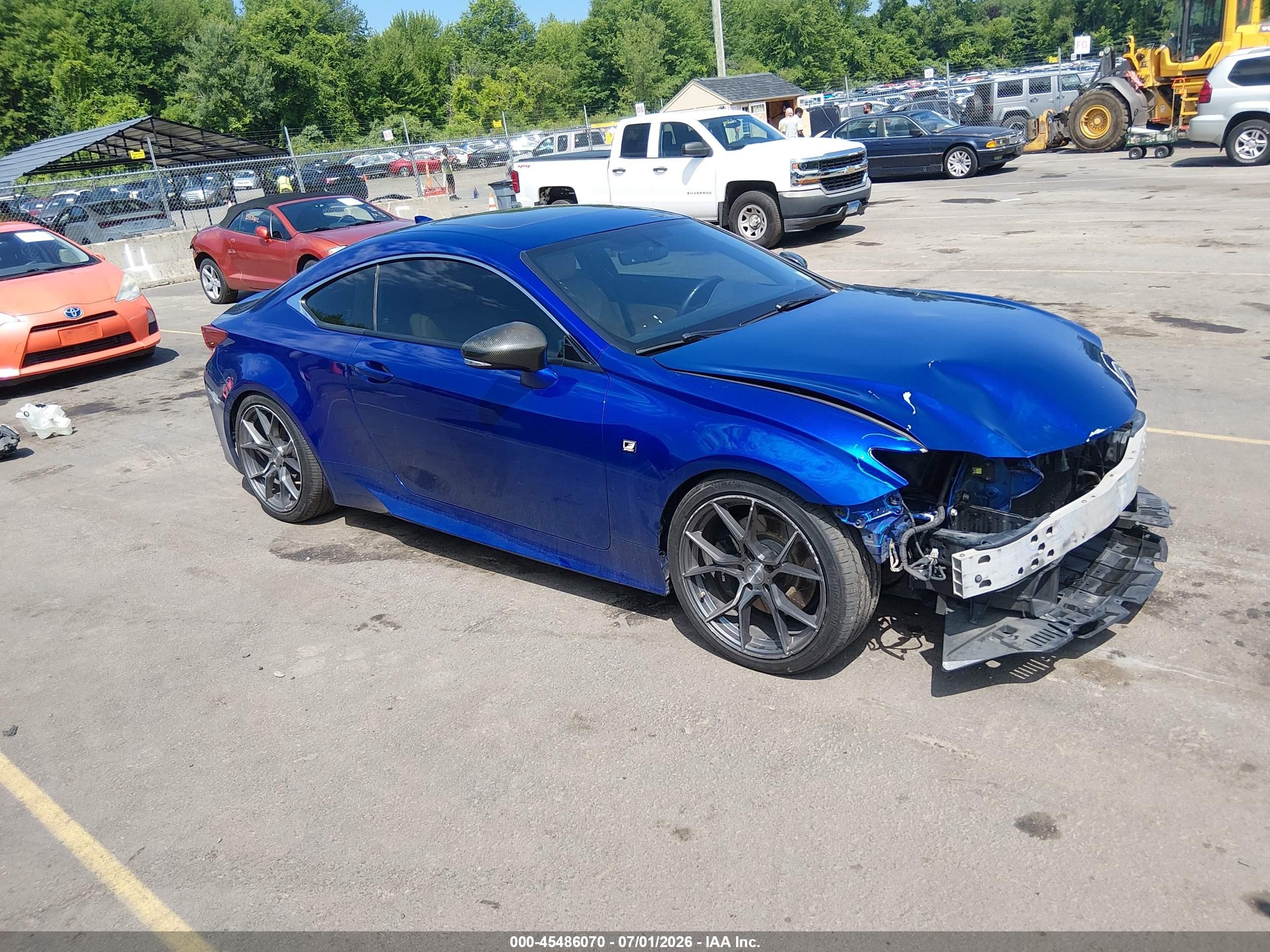 2015 Lexus Rc 350   Blue vin: JTHSE5BC1F5000243