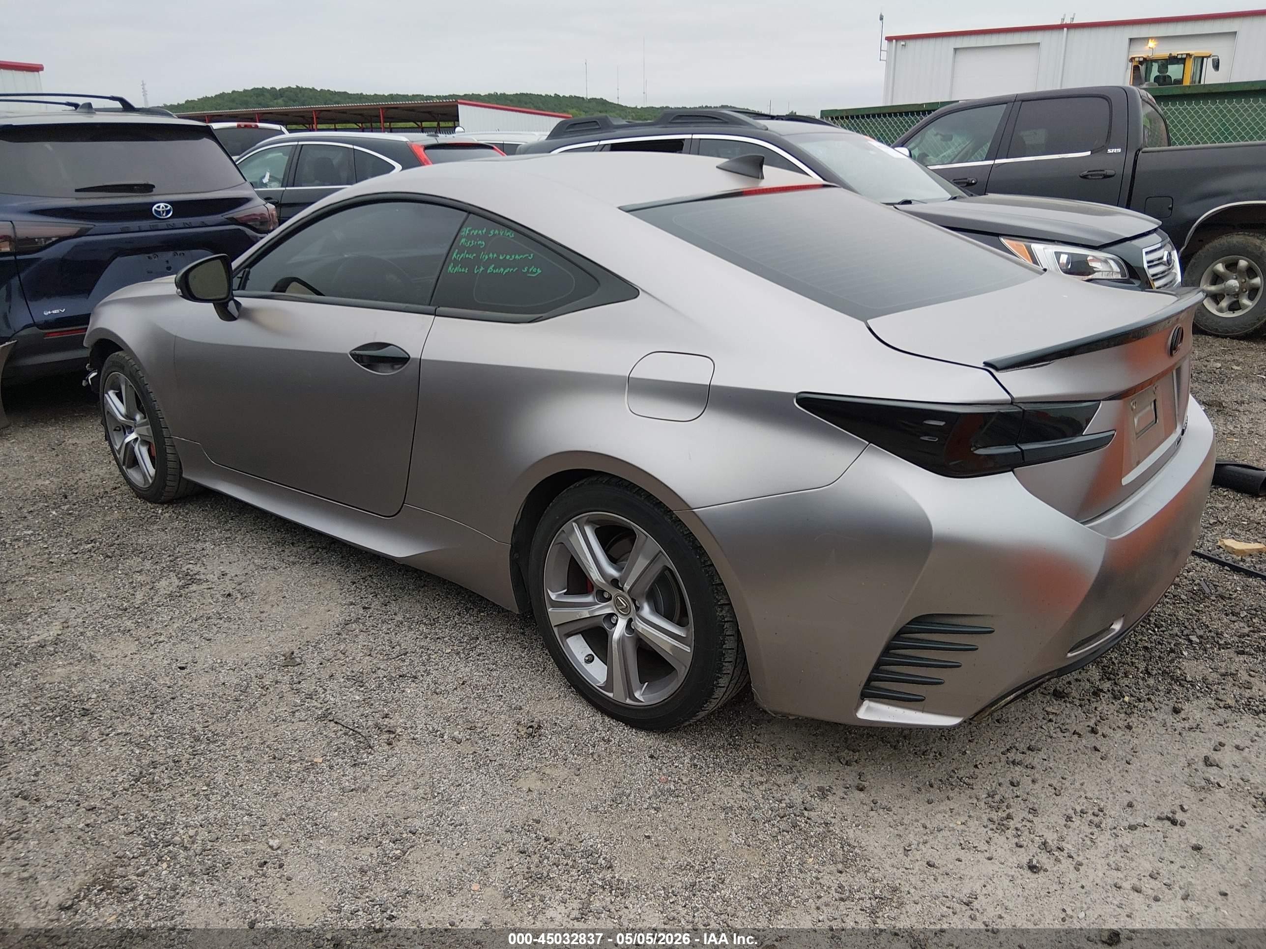 2015 Lexus Rc 350 Gray vin: JTHSE5BC1F5002560