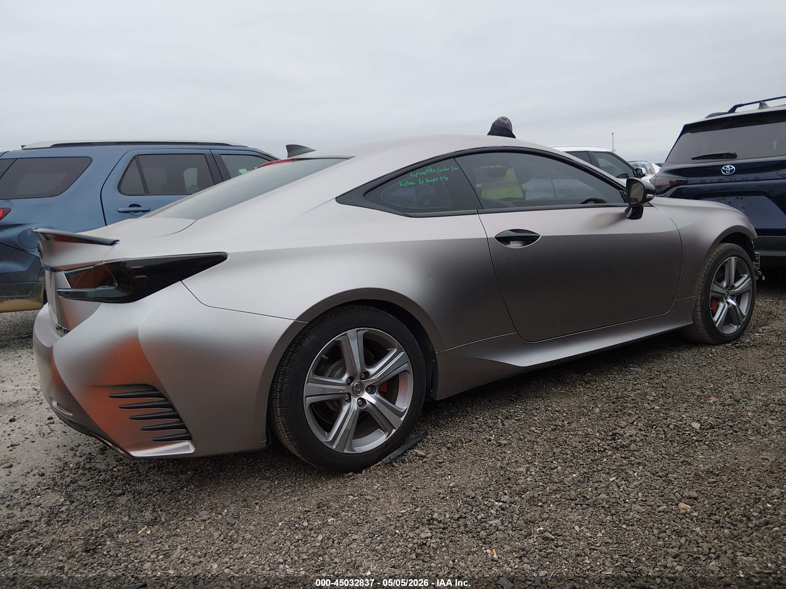 2015 Lexus Rc 350 Gray vin: JTHSE5BC1F5002560