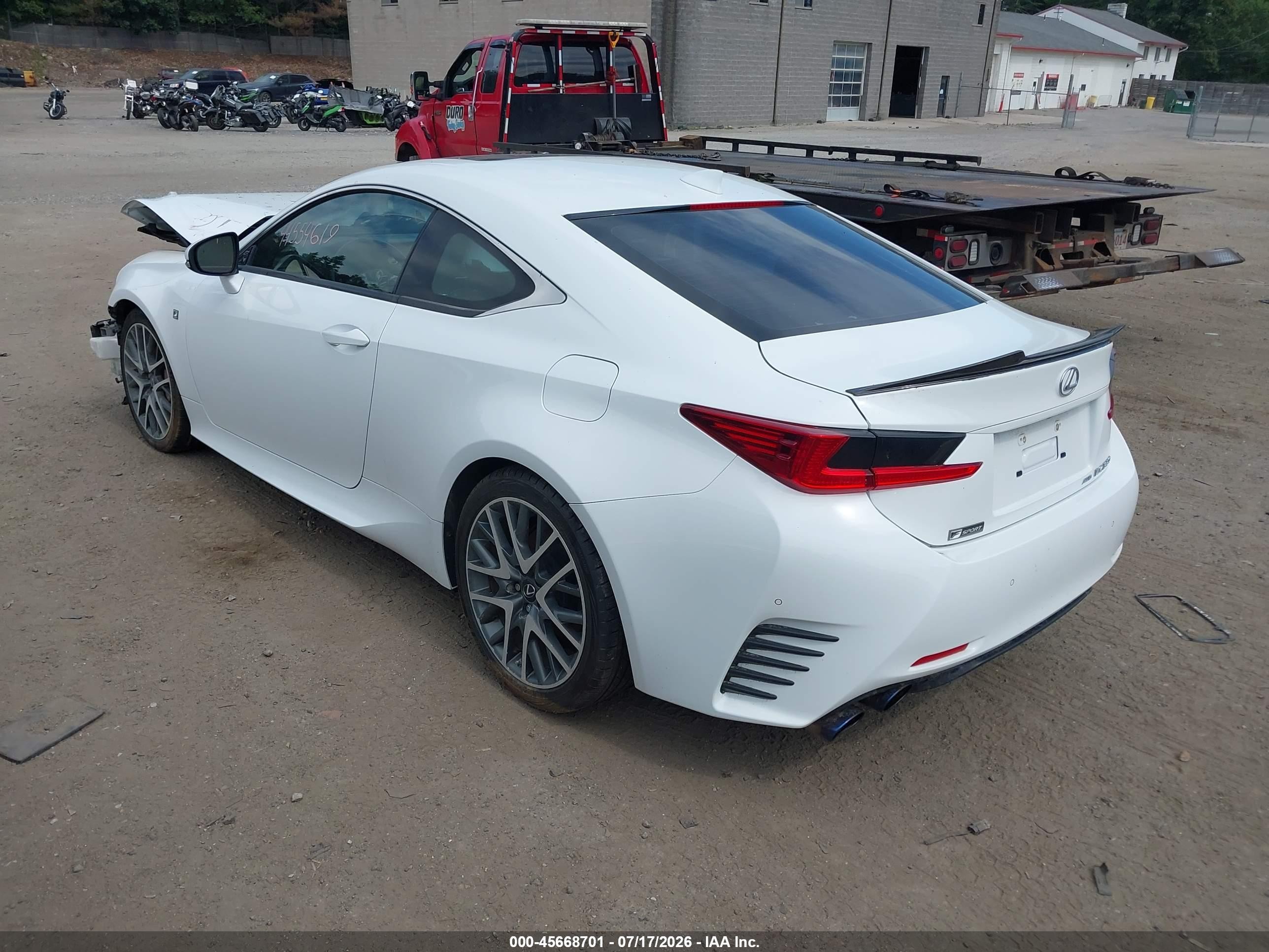 2015 Lexus Rc 350   Белый vin: JTHSE5BC2F5002888