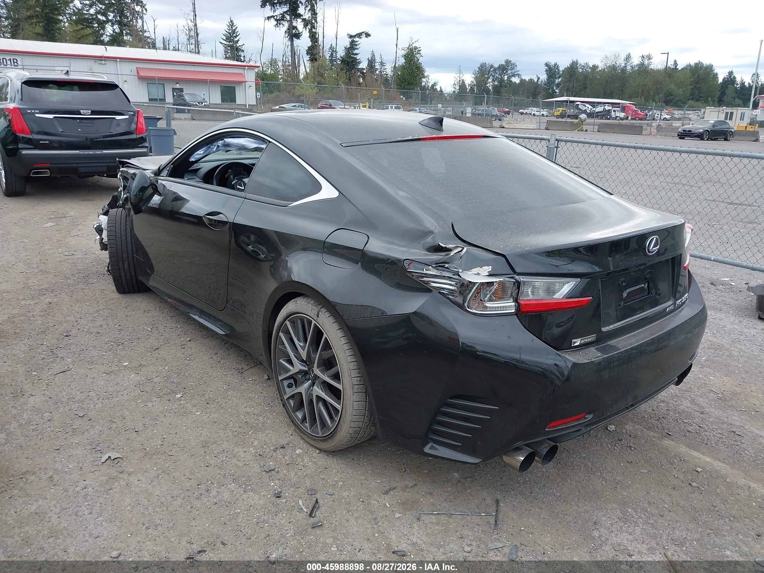2015 Lexus Rc 350   Black vin: JTHSE5BC2F5005256