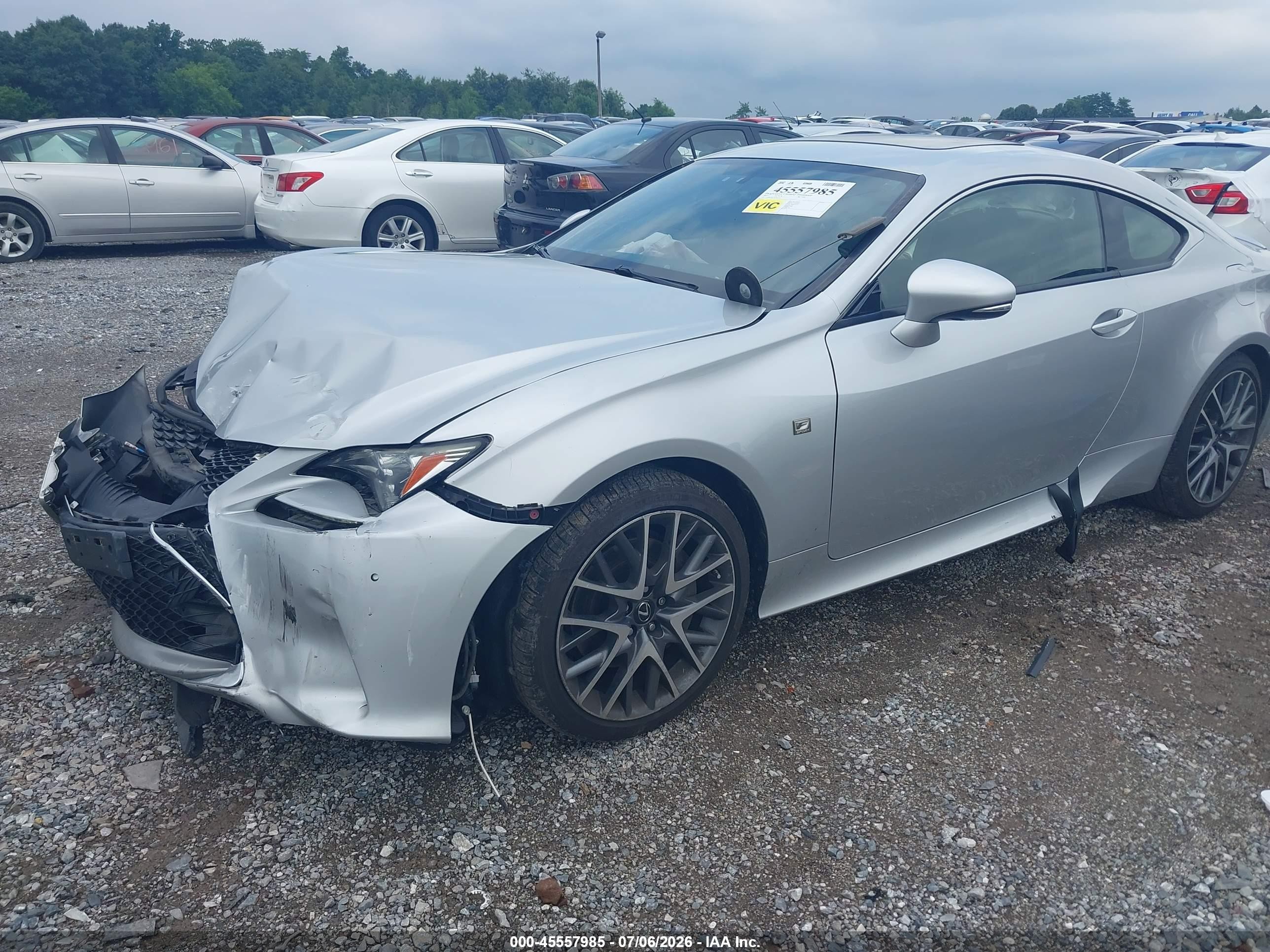 2015 Lexus Rc 350   Gray vin: JTHSE5BC3F5002267