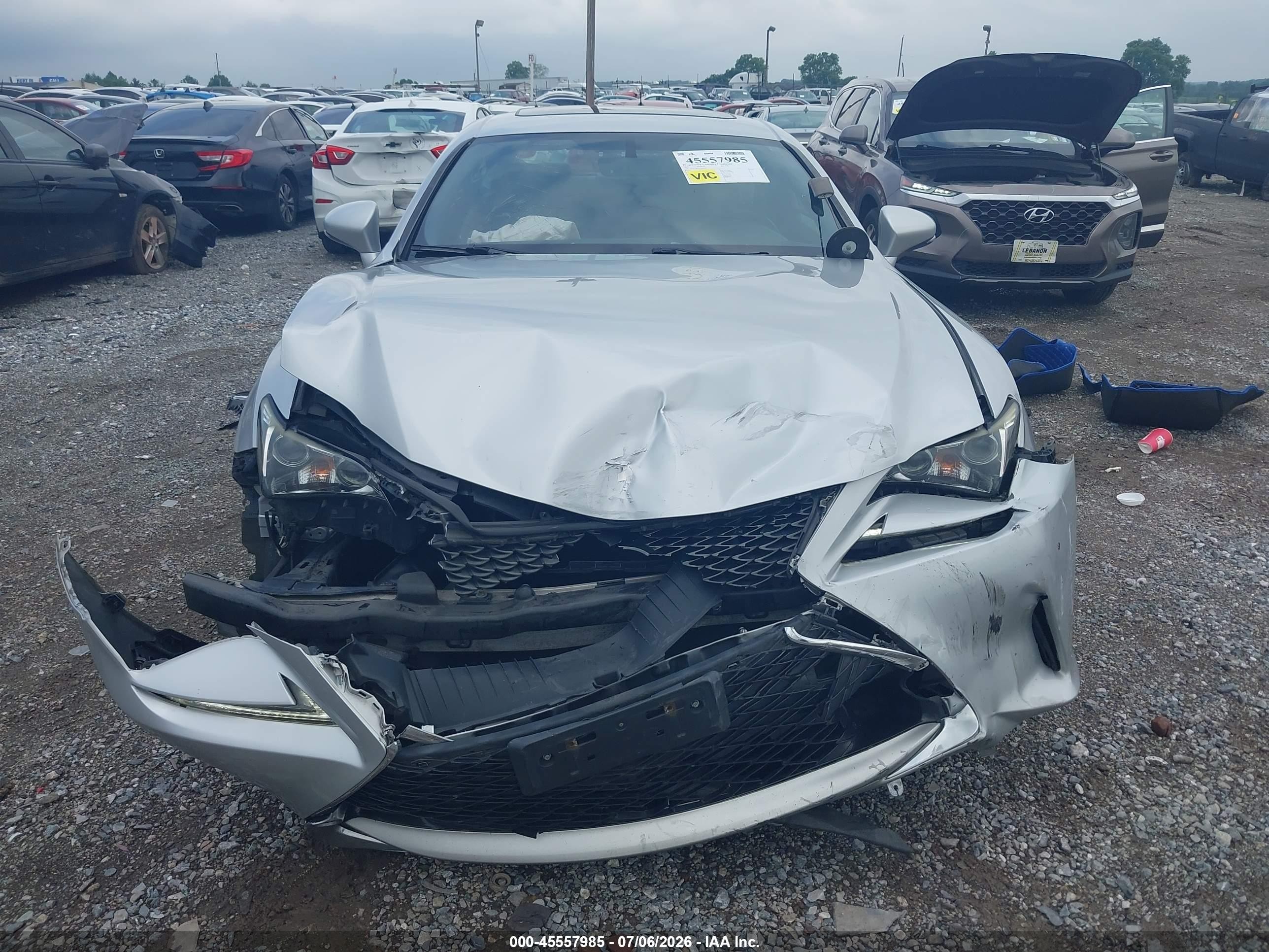 2015 Lexus Rc 350   Gray vin: JTHSE5BC3F5002267