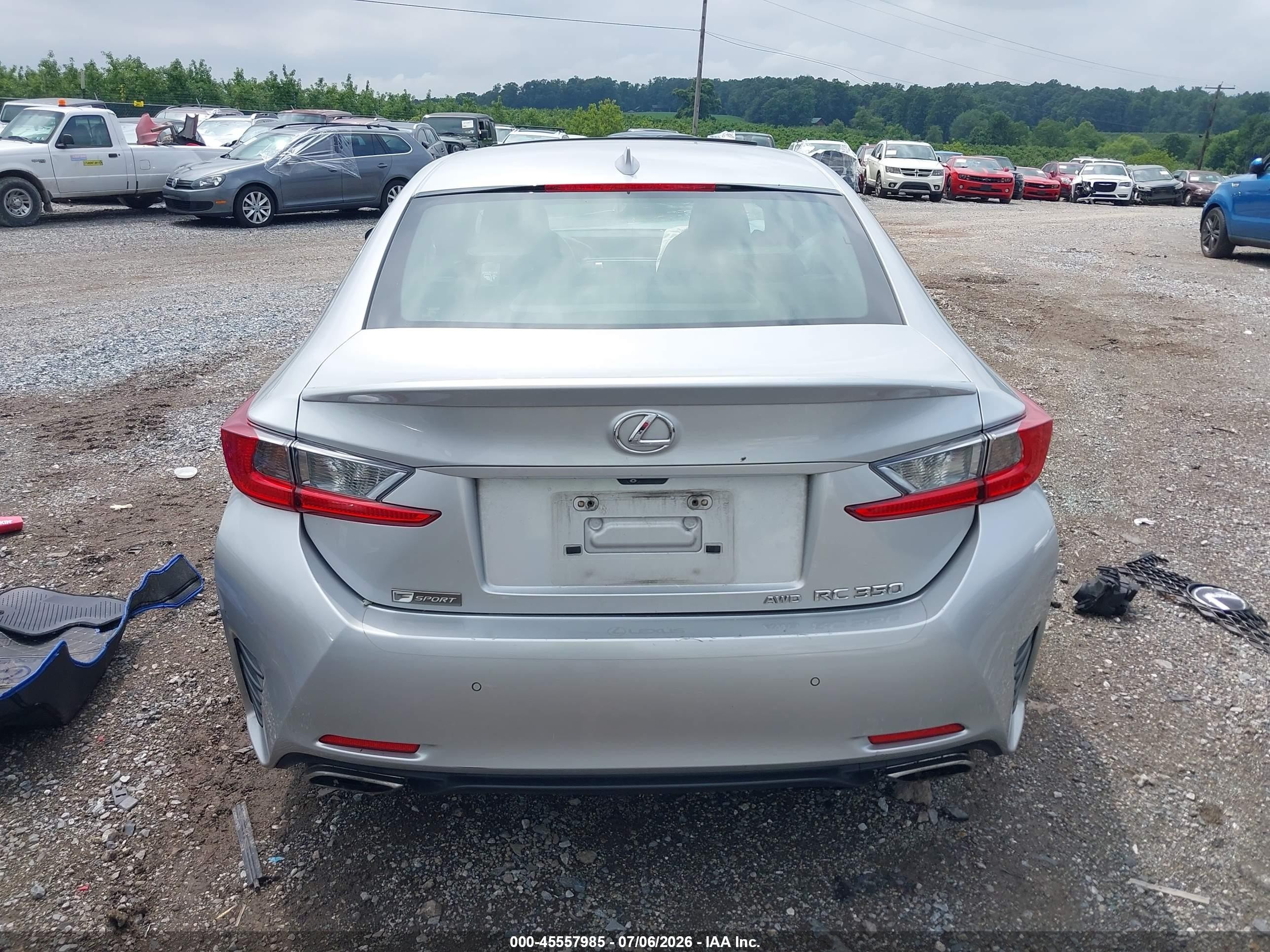 2015 Lexus Rc 350   Gray vin: JTHSE5BC3F5002267