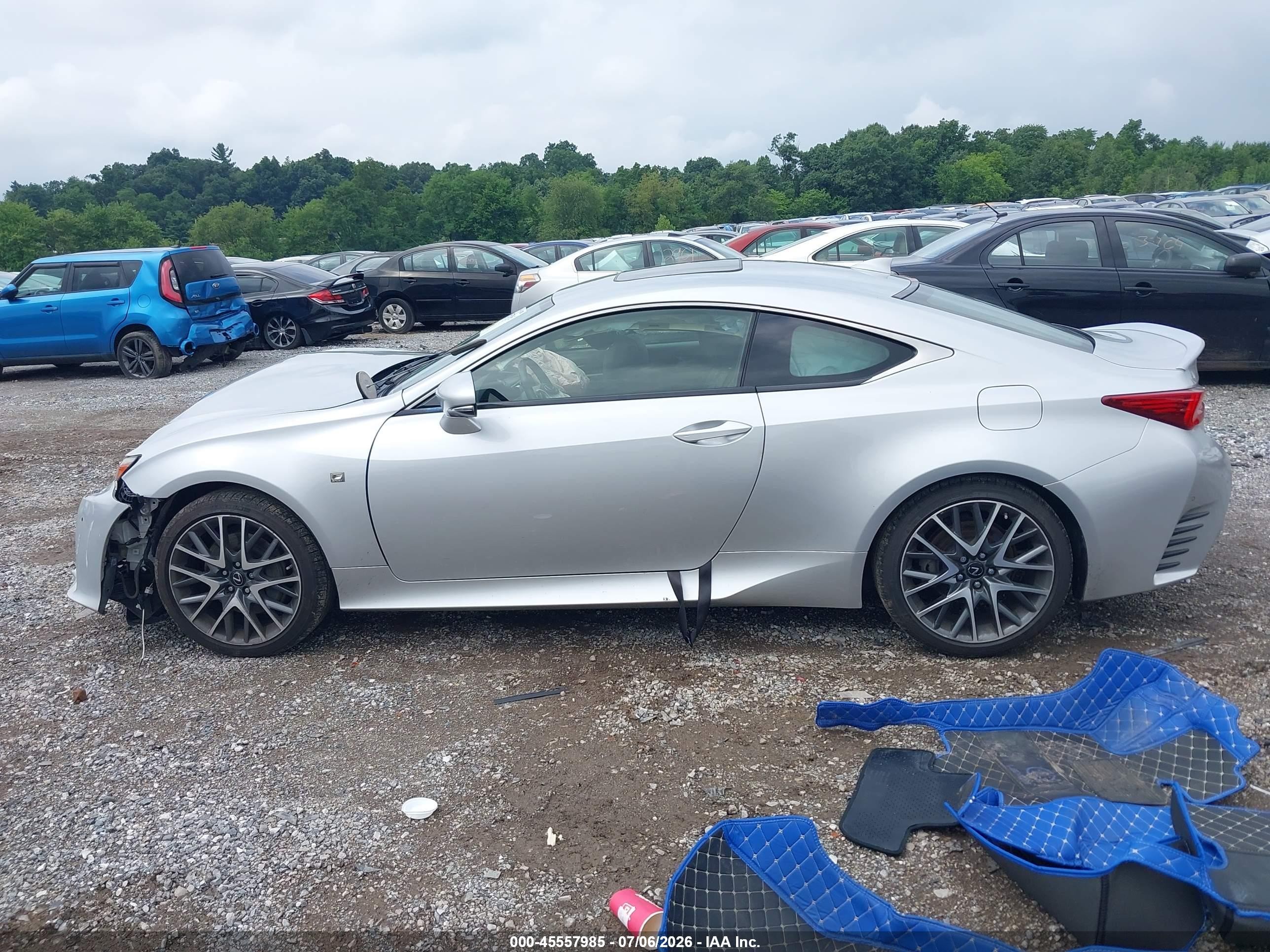 2015 Lexus Rc 350   Gray vin: JTHSE5BC3F5002267