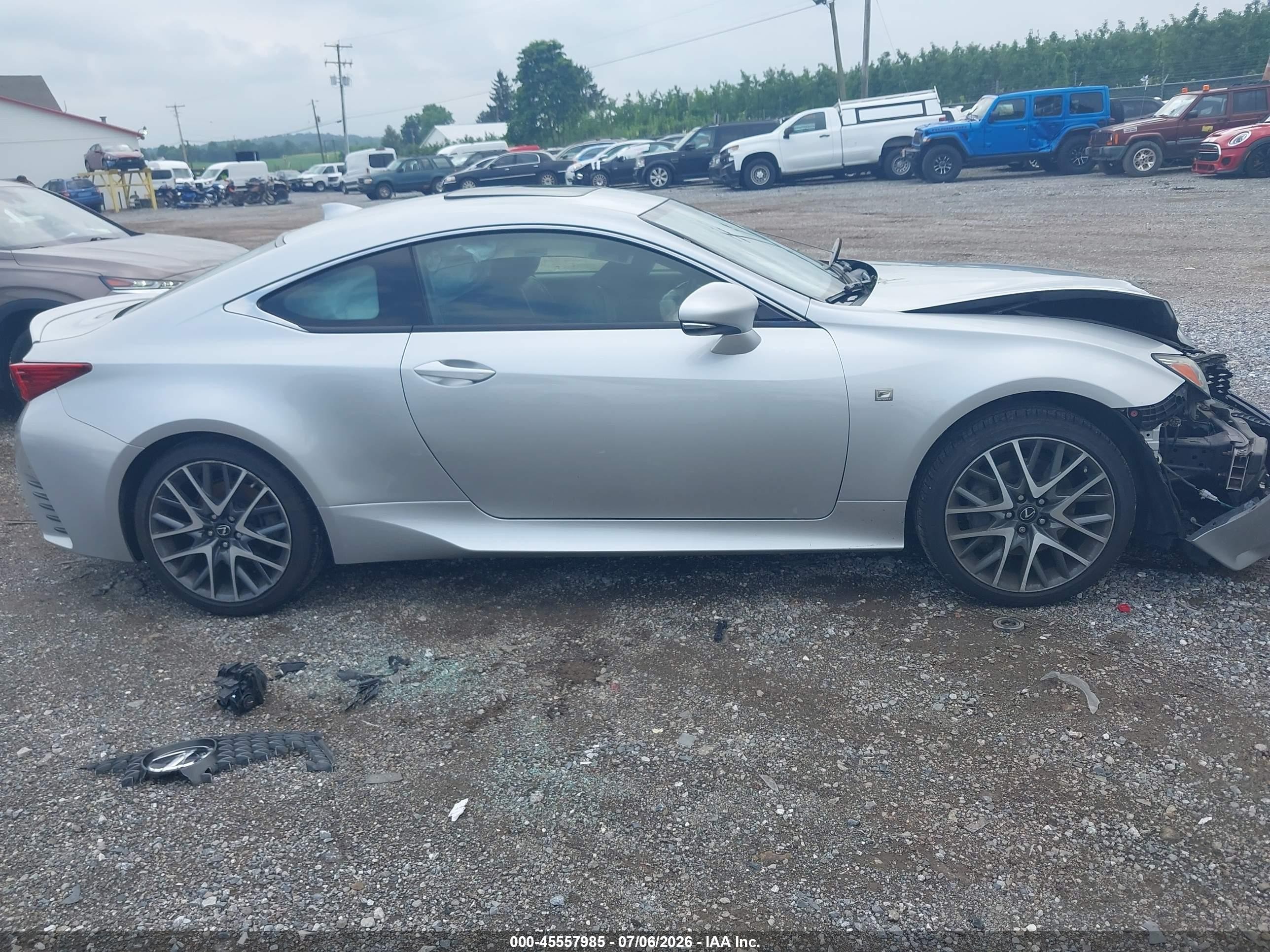 2015 Lexus Rc 350   Gray vin: JTHSE5BC3F5002267