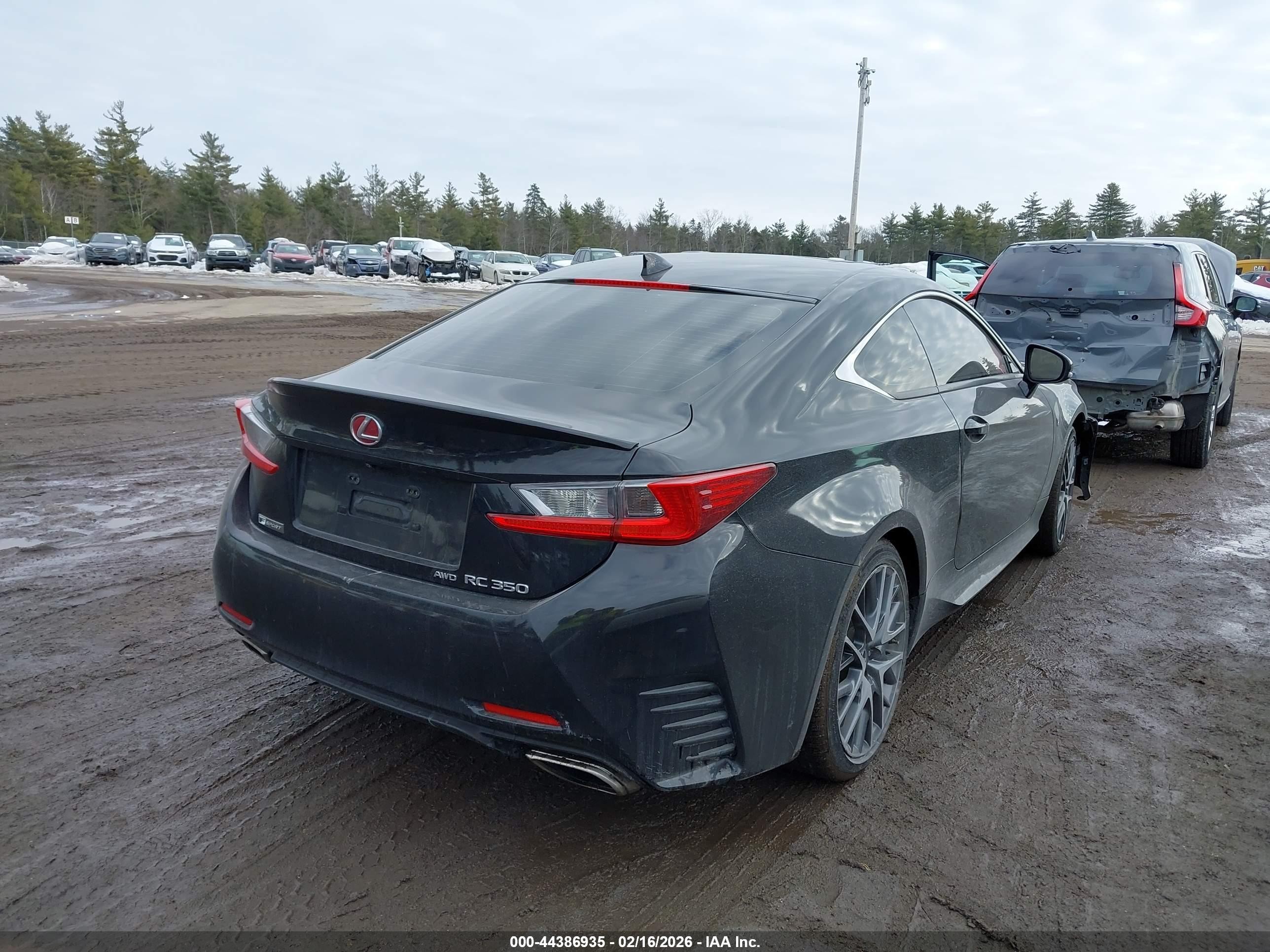 2015 Lexus Rc 350   Черный vin: JTHSE5BC4F5000835