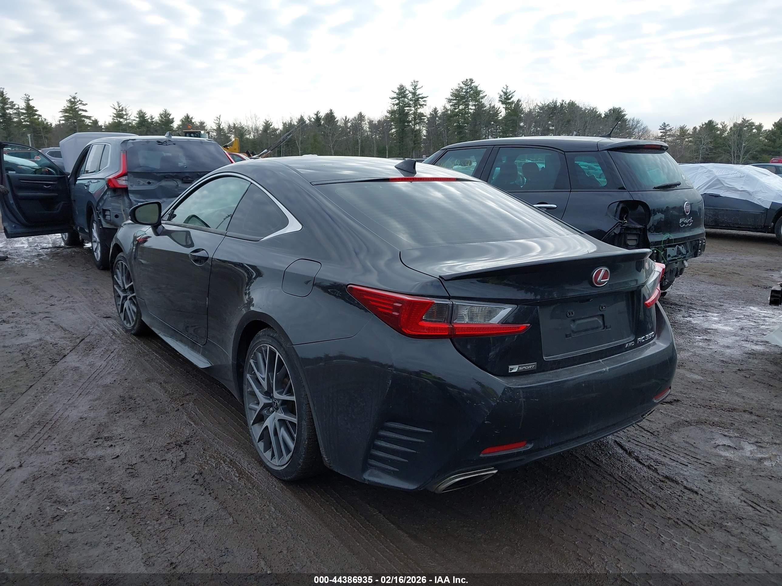2015 Lexus Rc 350   Черный vin: JTHSE5BC4F5000835