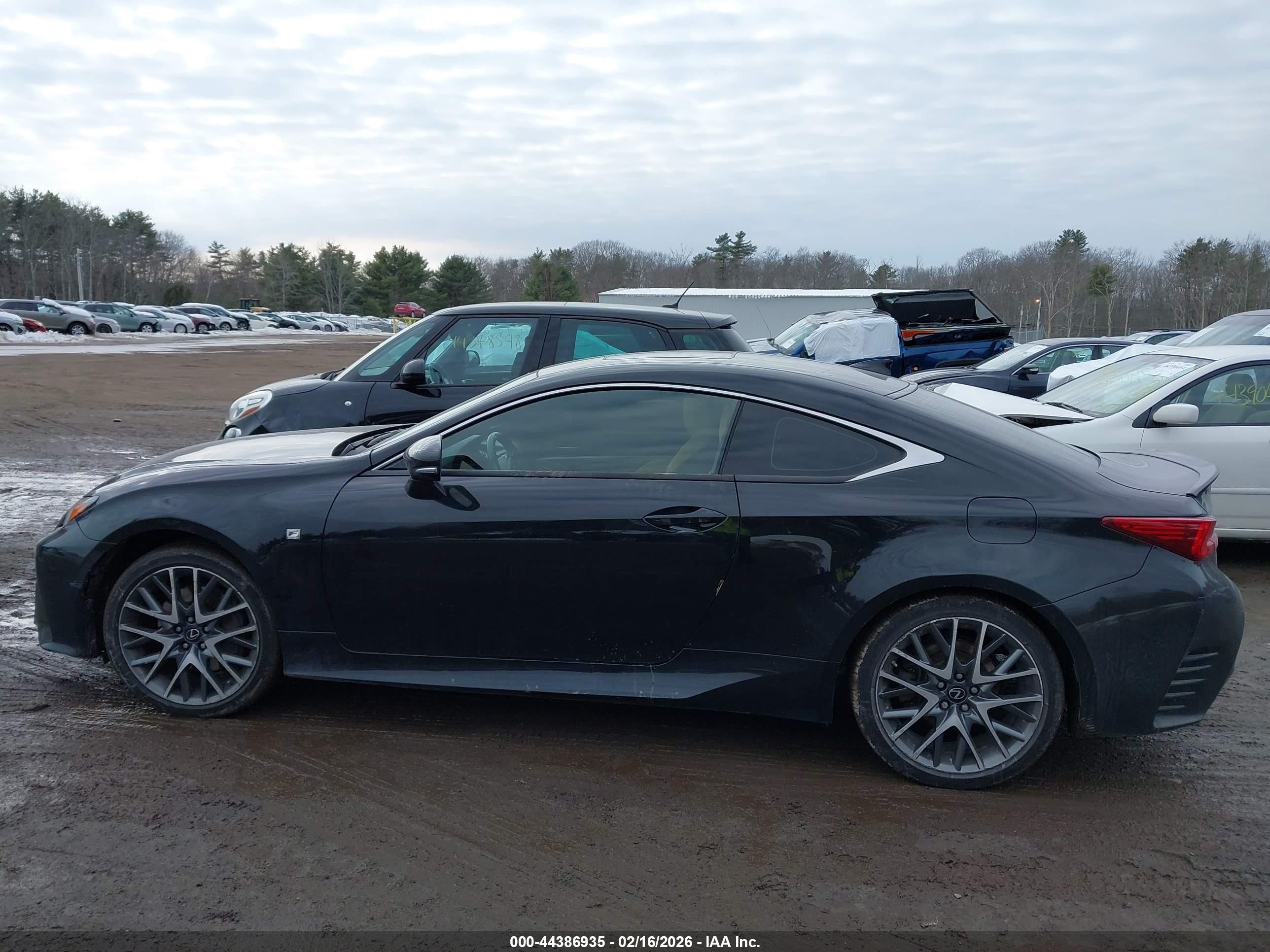 2015 Lexus Rc 350   Черный vin: JTHSE5BC4F5000835