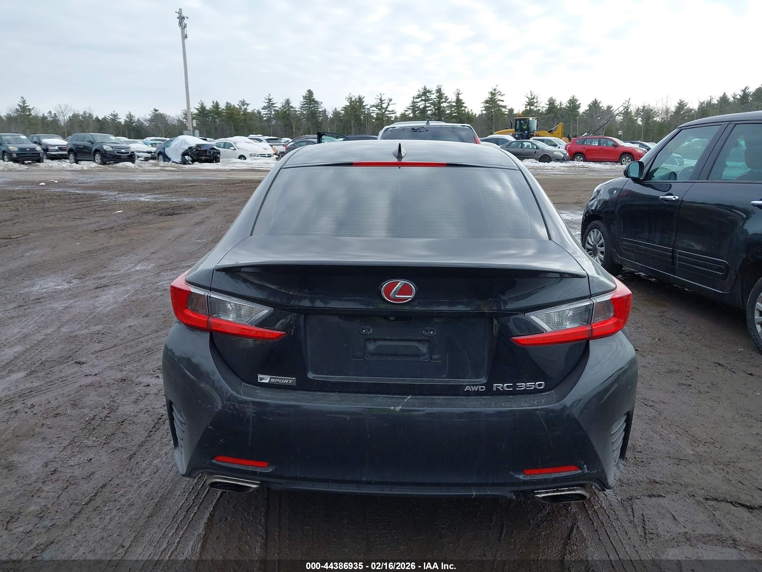 2015 Lexus Rc 350   Черный vin: JTHSE5BC4F5000835