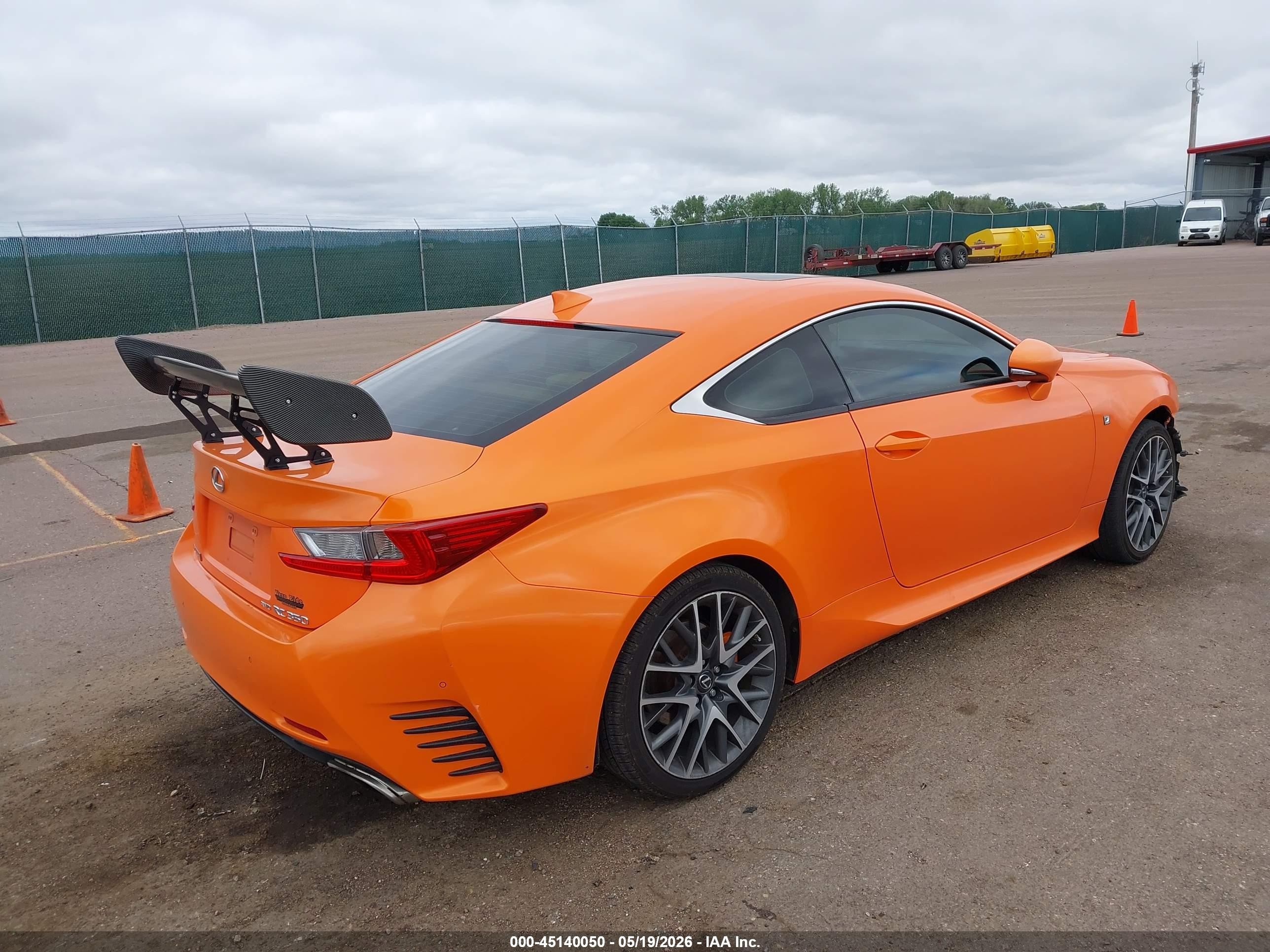 2015 Lexus Rc 350 Orange vin: JTHSE5BC4F5005694