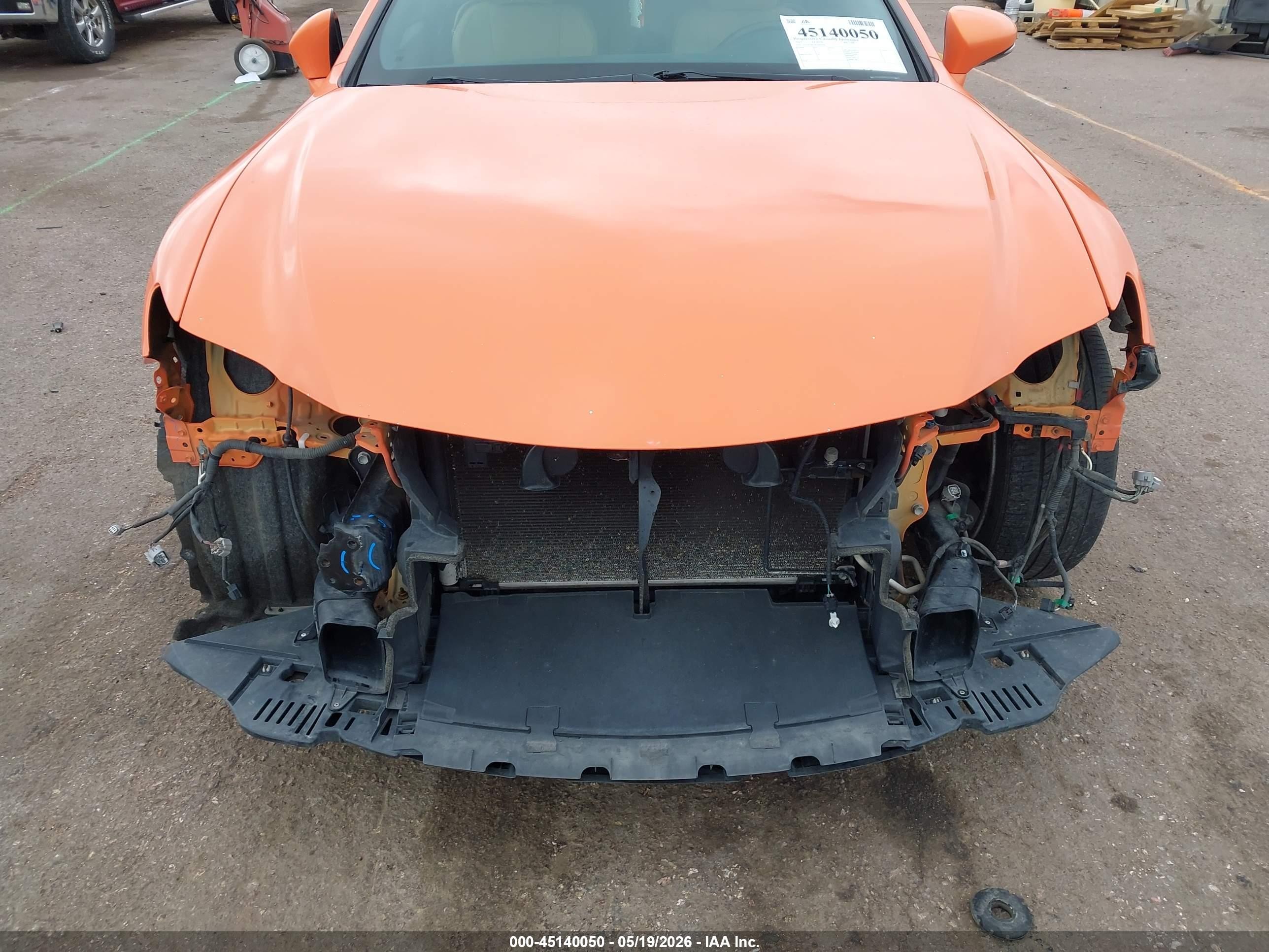 2015 Lexus Rc 350 Orange vin: JTHSE5BC4F5005694