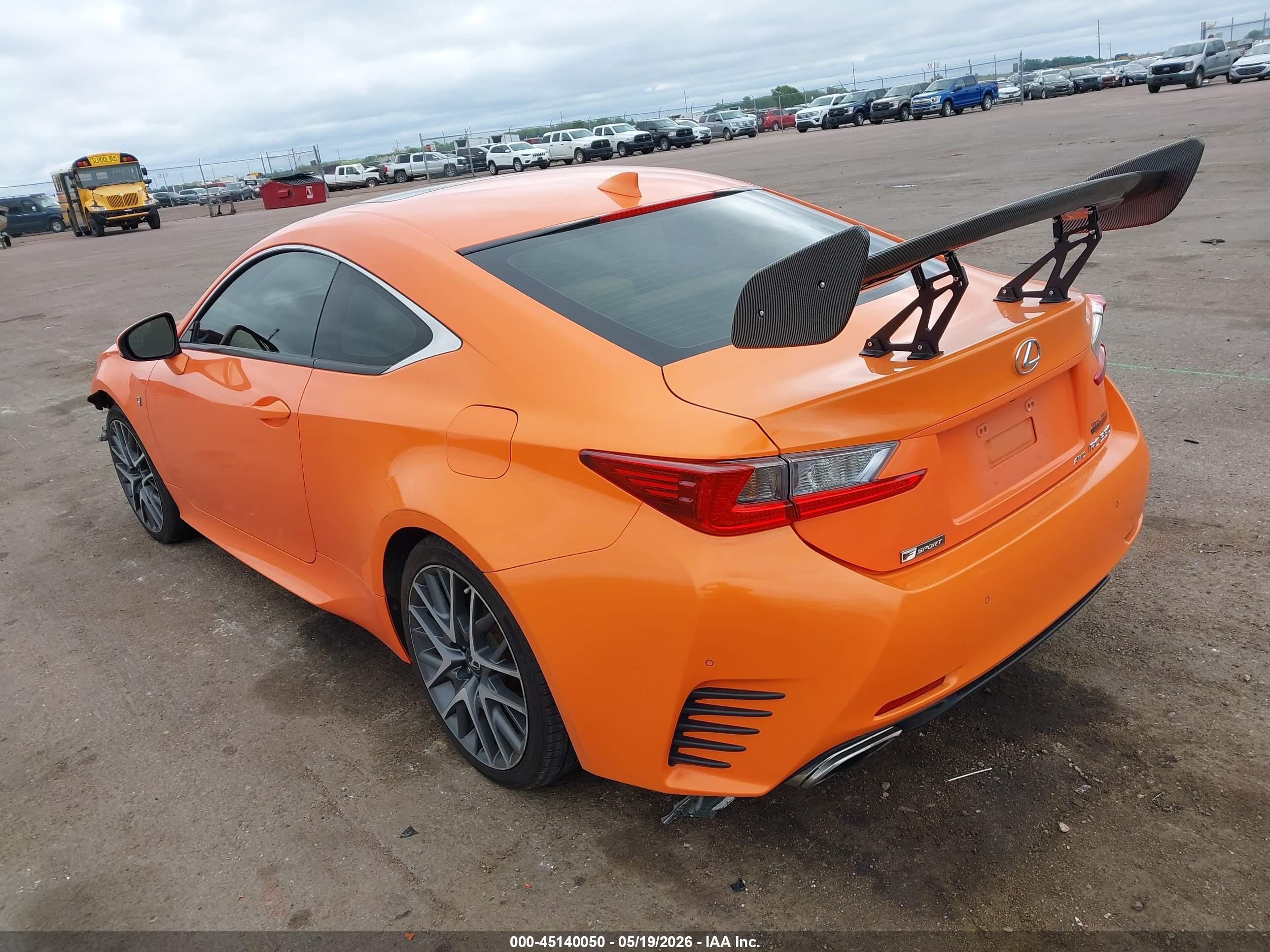 2015 Lexus Rc 350 Orange vin: JTHSE5BC4F5005694