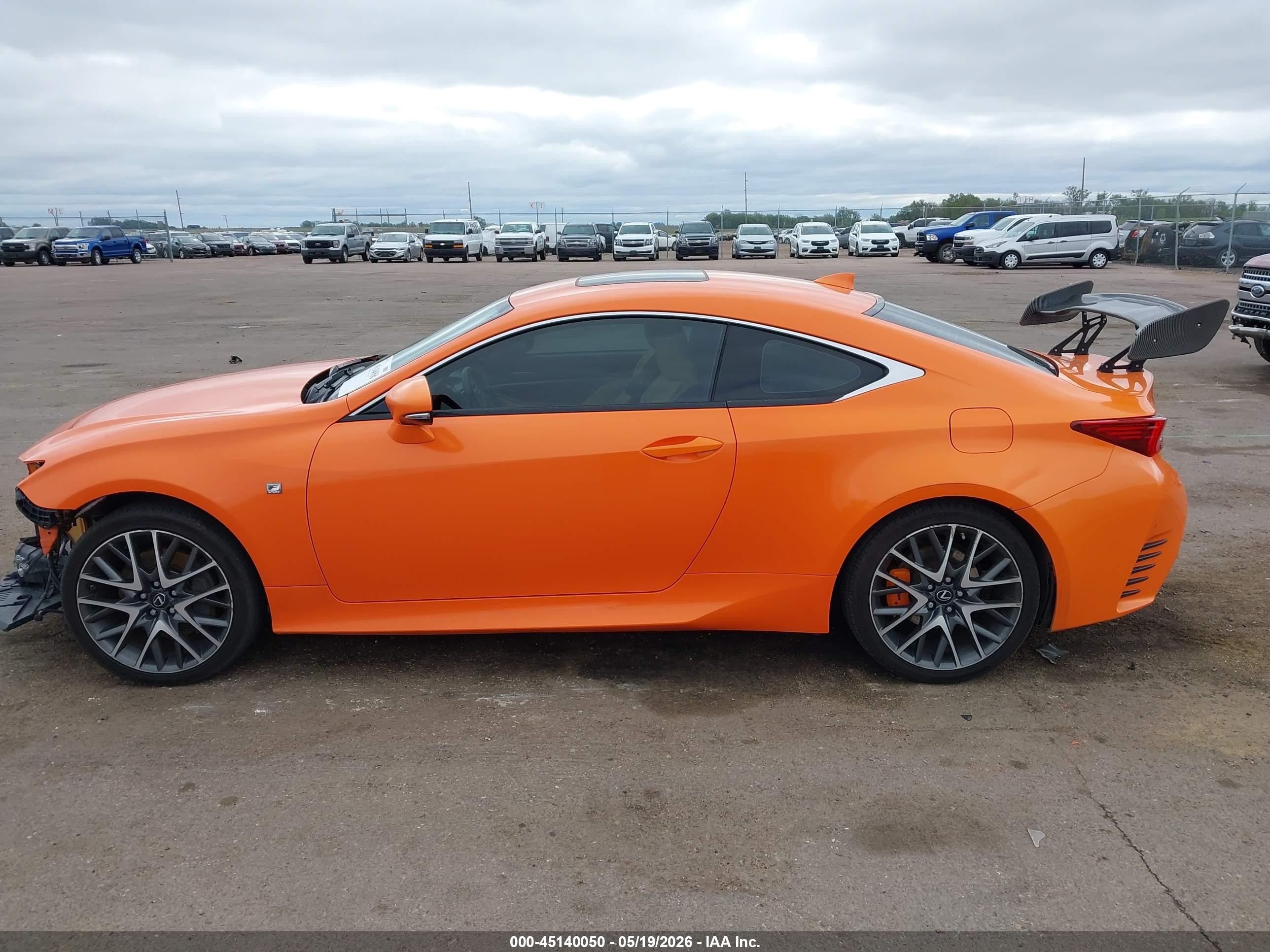 2015 Lexus Rc 350 Orange vin: JTHSE5BC4F5005694