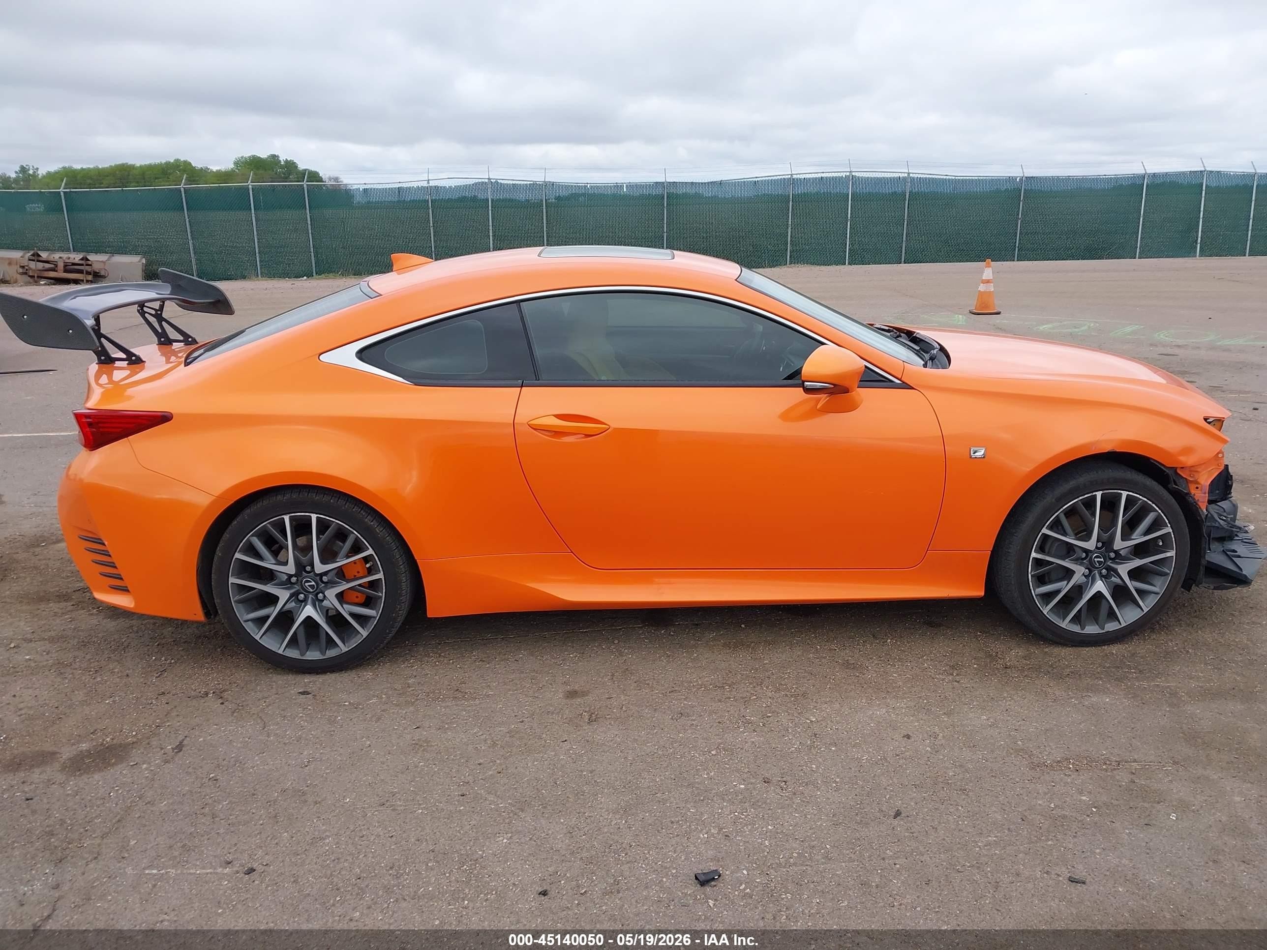 2015 Lexus Rc 350 Orange vin: JTHSE5BC4F5005694