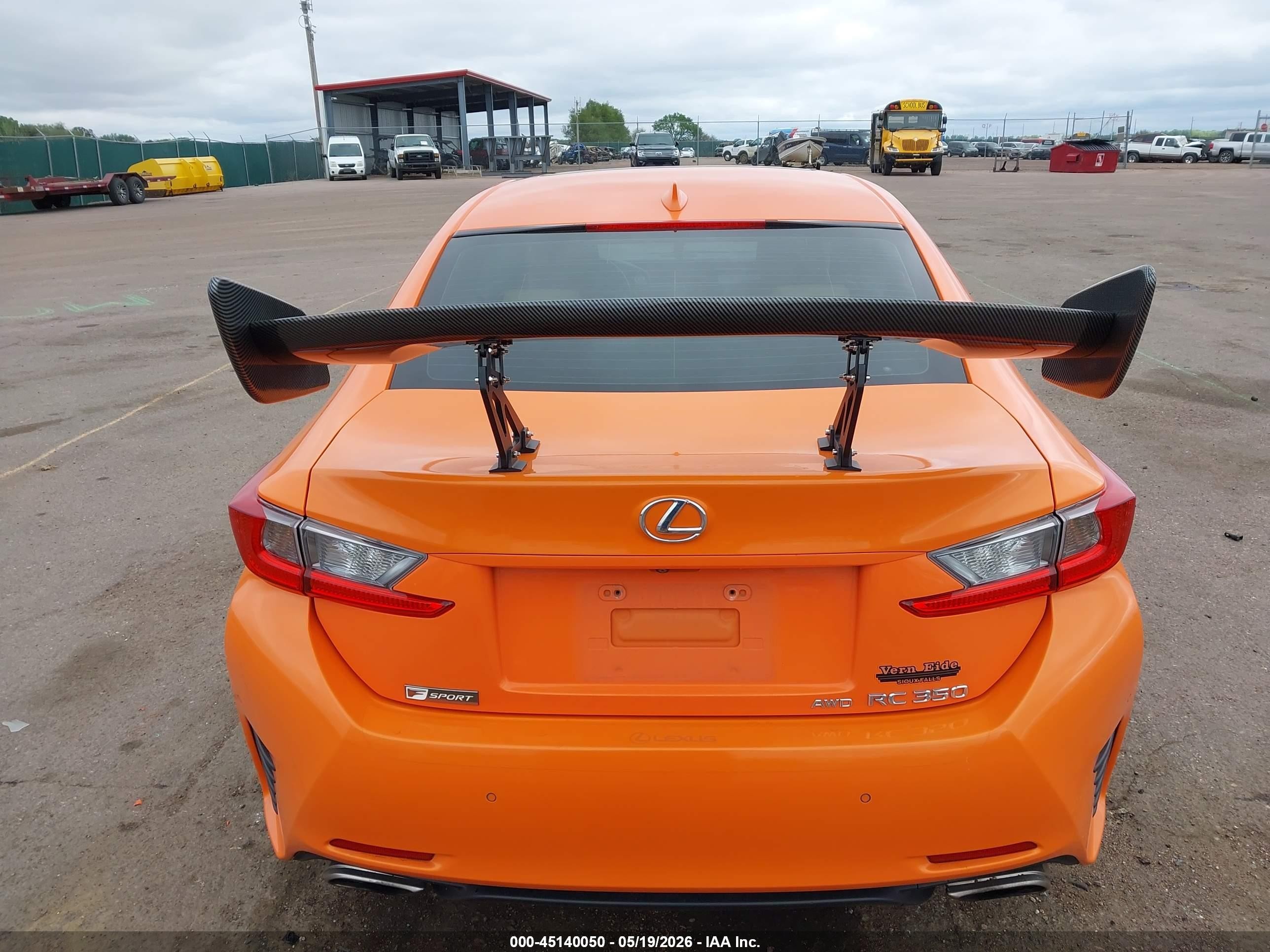 2015 Lexus Rc 350 Orange vin: JTHSE5BC4F5005694