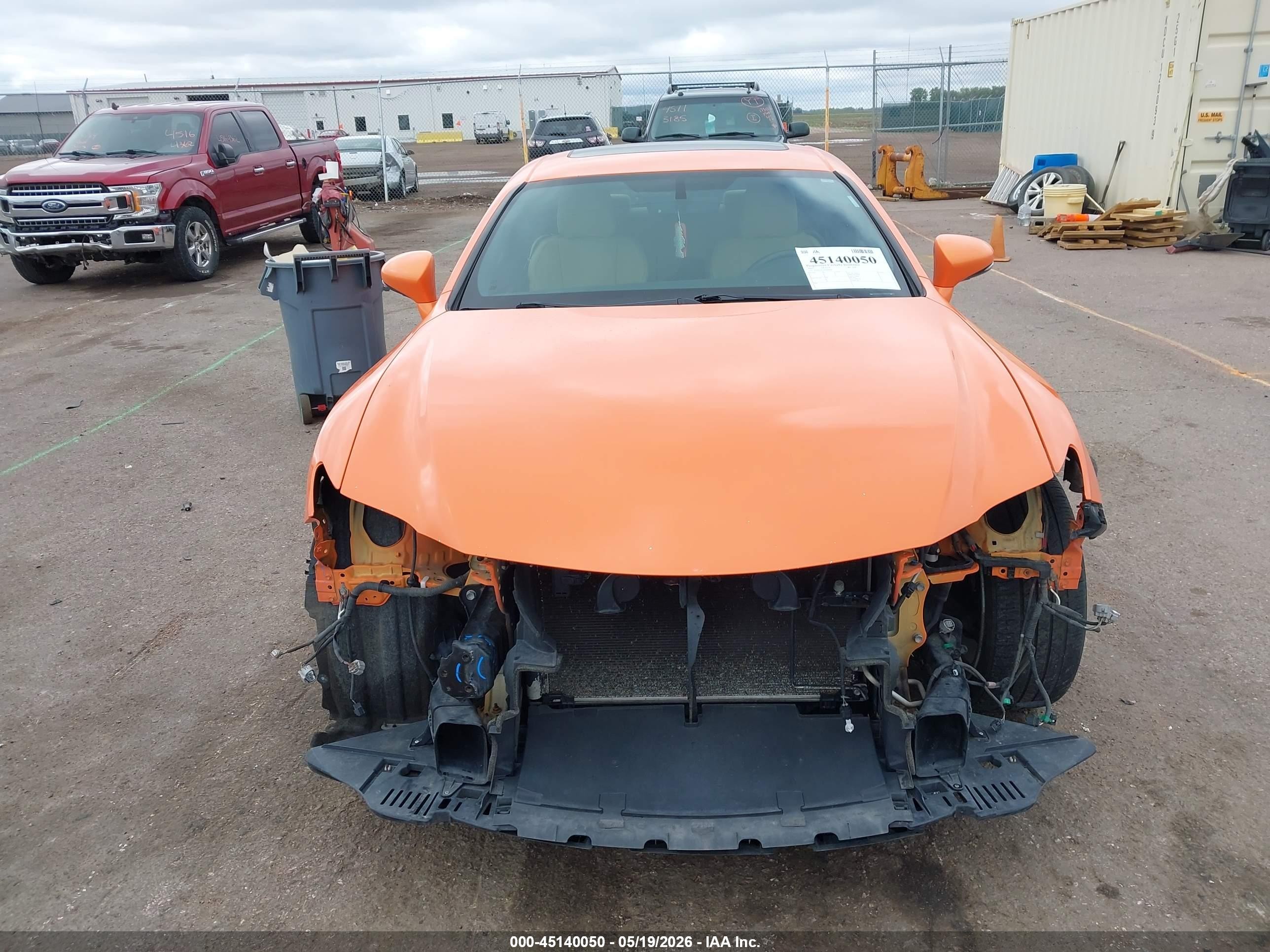 2015 Lexus Rc 350 Orange vin: JTHSE5BC4F5005694