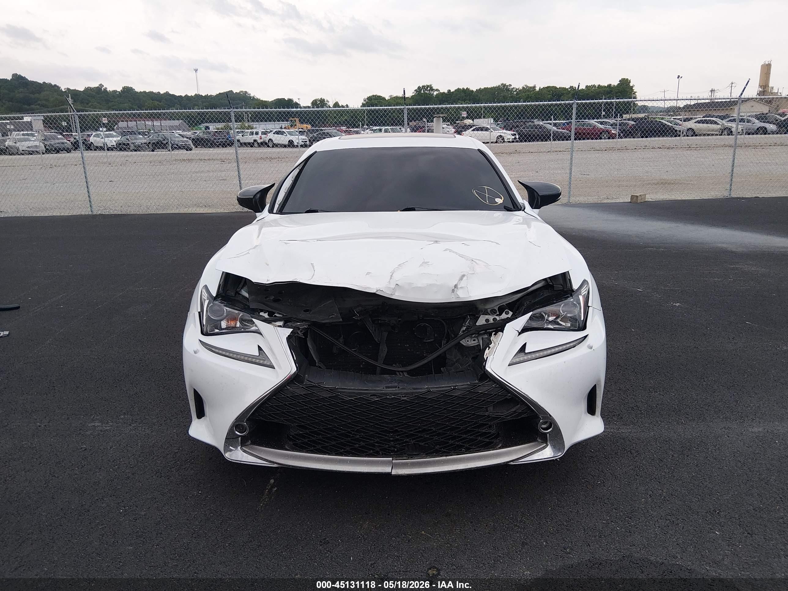 2015 Lexus Rc 350   White vin: JTHSE5BC5F5000956
