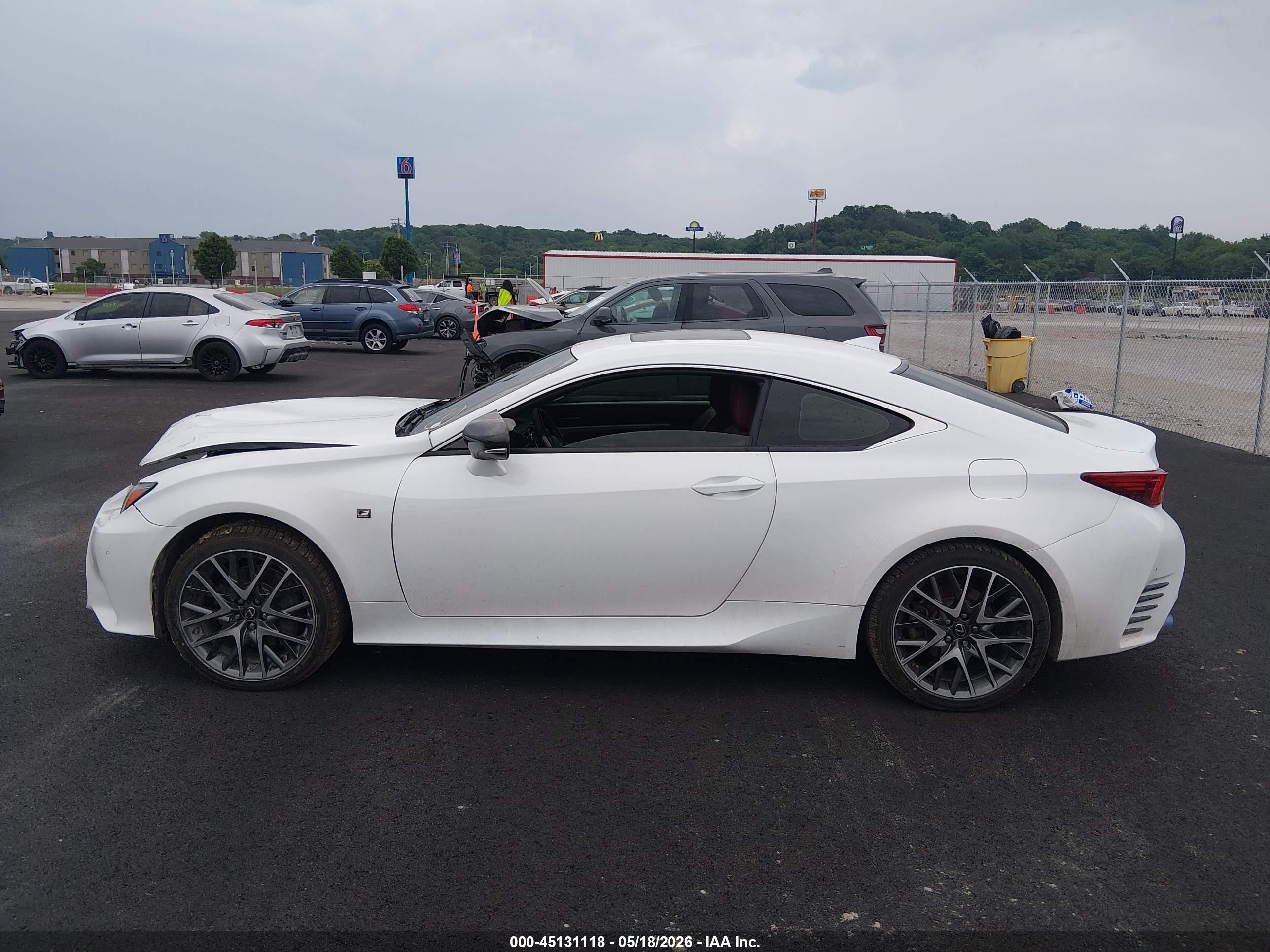2015 Lexus Rc 350   White vin: JTHSE5BC5F5000956