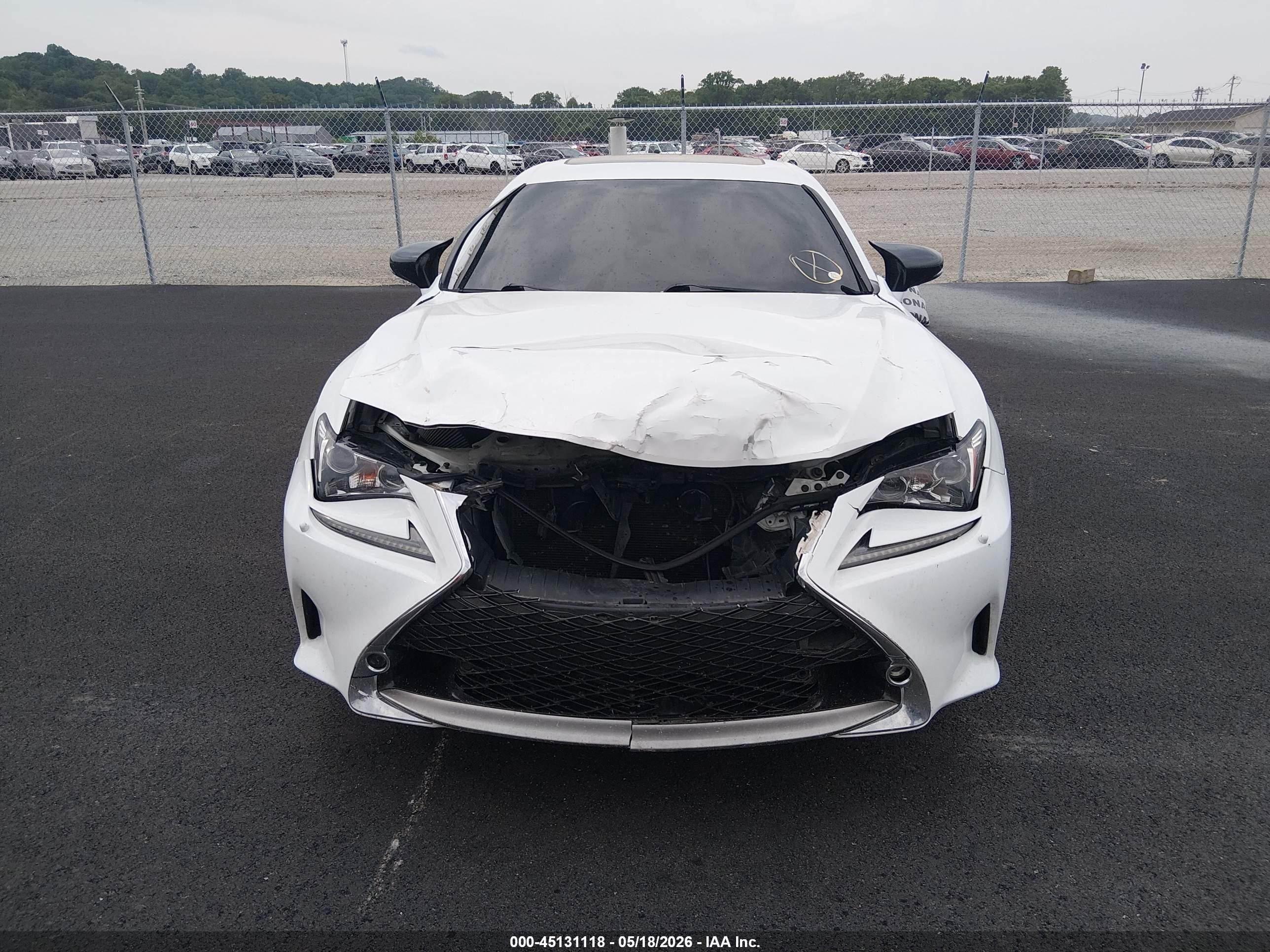 2015 Lexus Rc 350   White vin: JTHSE5BC5F5000956