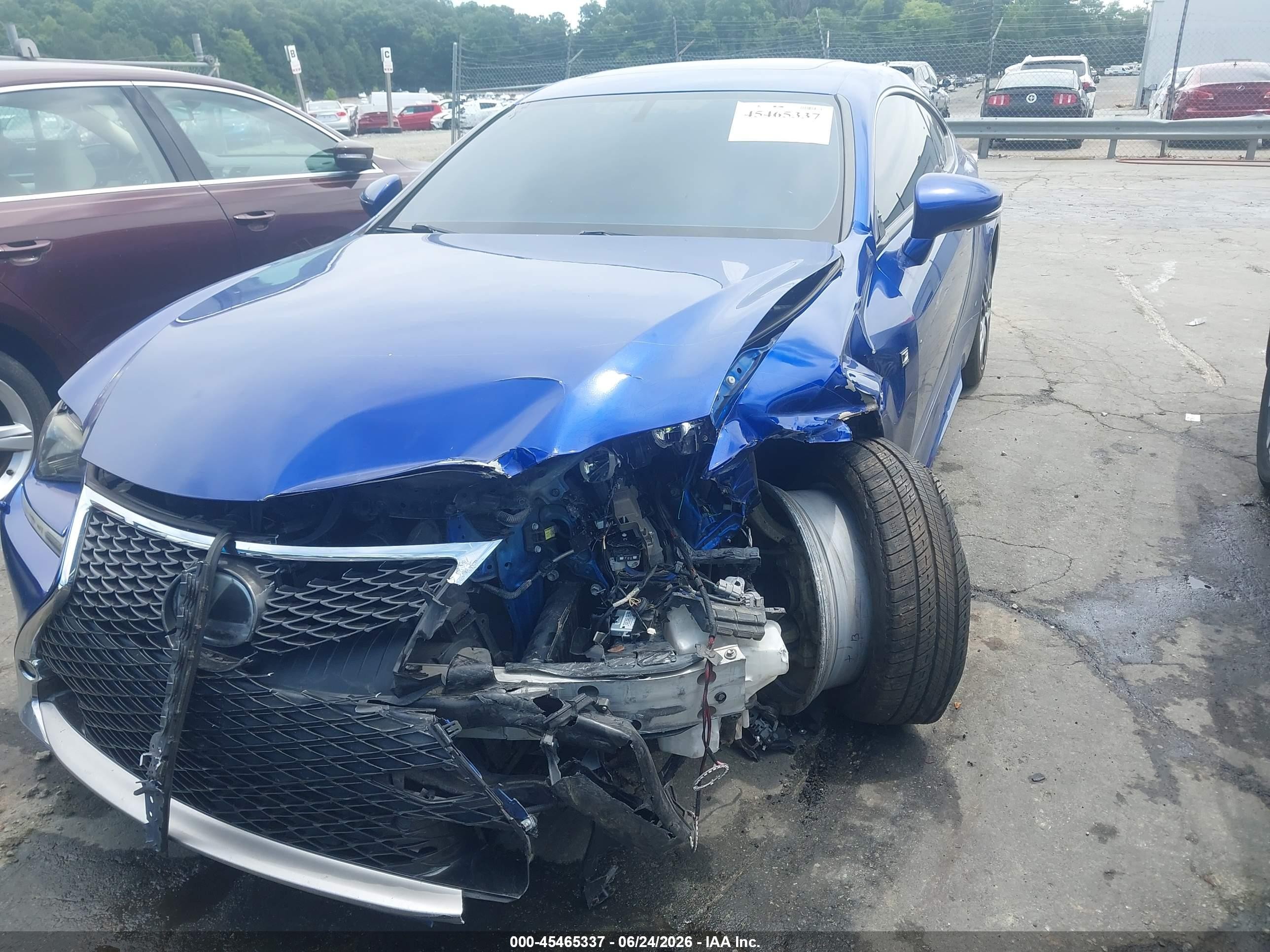 2015 Lexus Rc 350 Blue vin: JTHSE5BC5F5005560