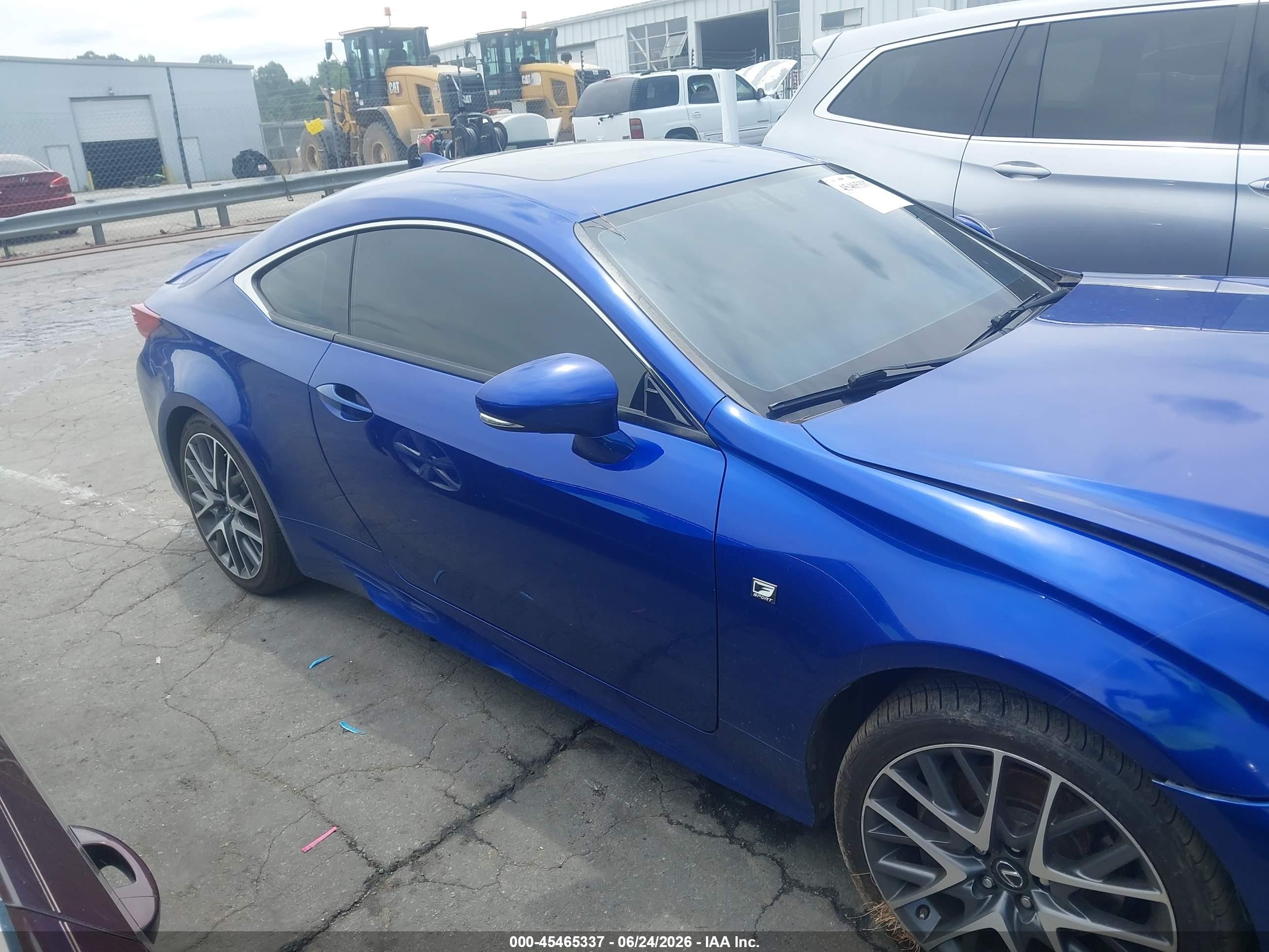 2015 Lexus Rc 350 Blue vin: JTHSE5BC5F5005560
