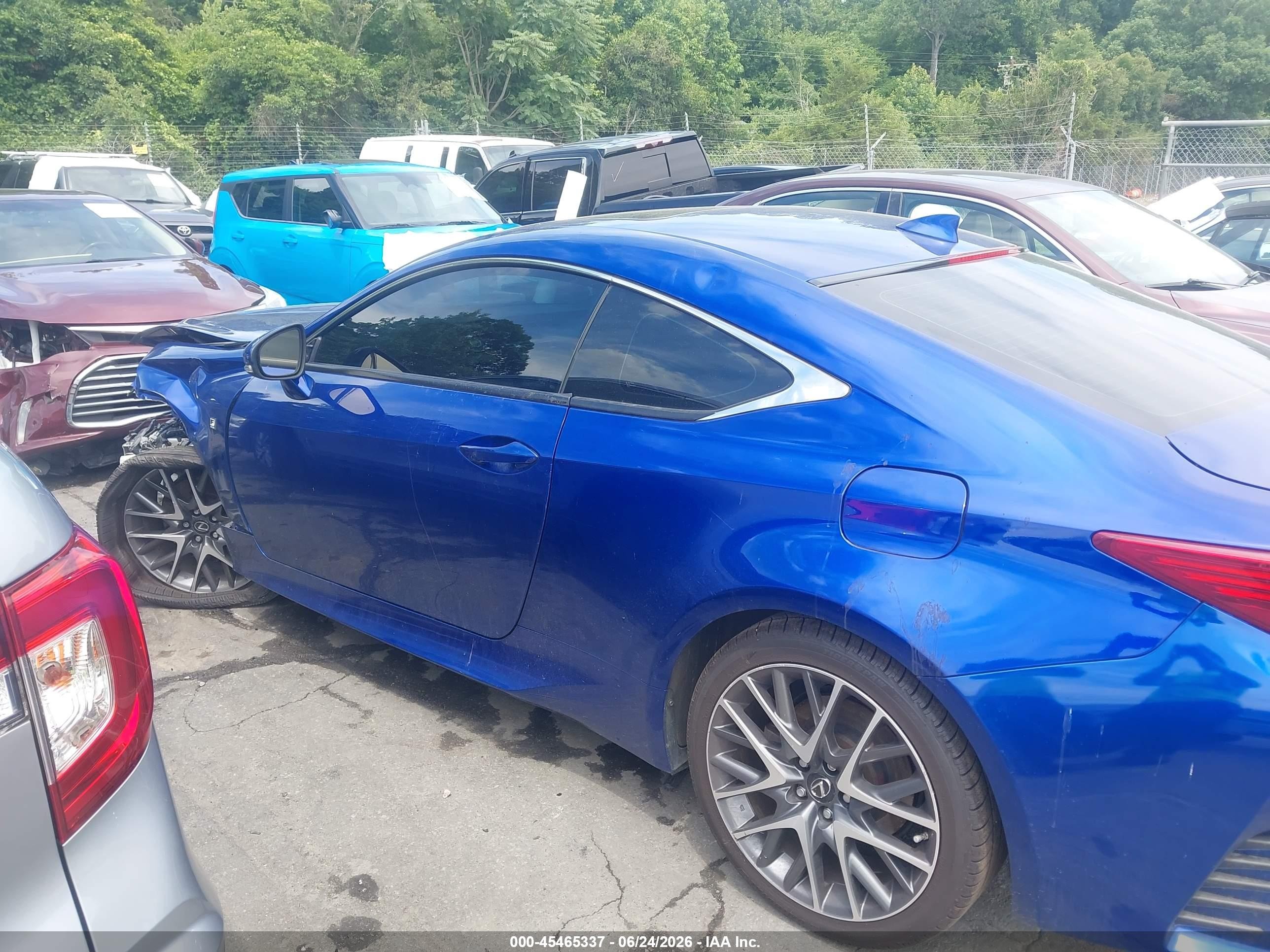 2015 Lexus Rc 350 Blue vin: JTHSE5BC5F5005560