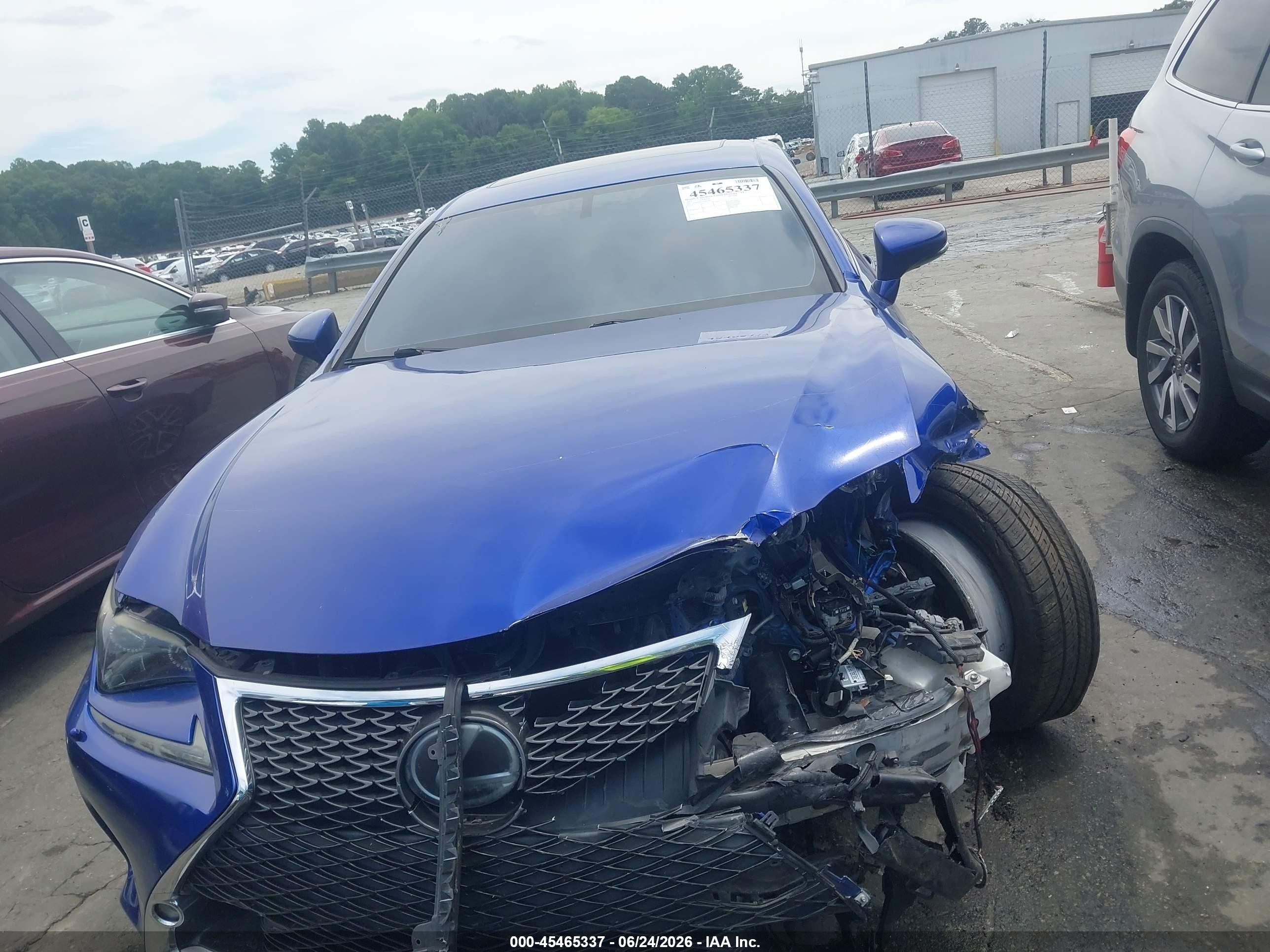 2015 Lexus Rc 350 Blue vin: JTHSE5BC5F5005560