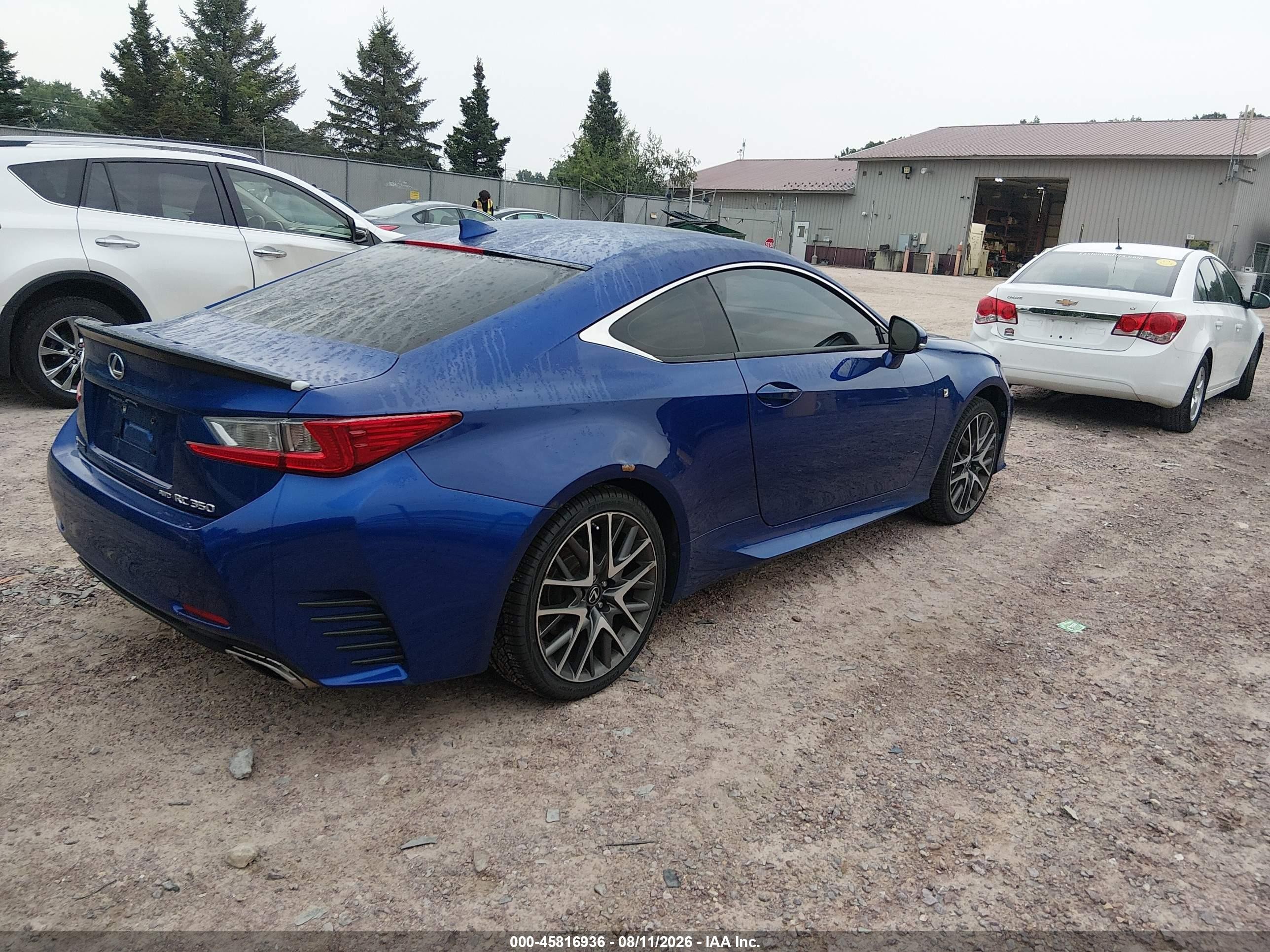 2015 Lexus Rc 350   Blue vin: JTHSE5BC6F5002733