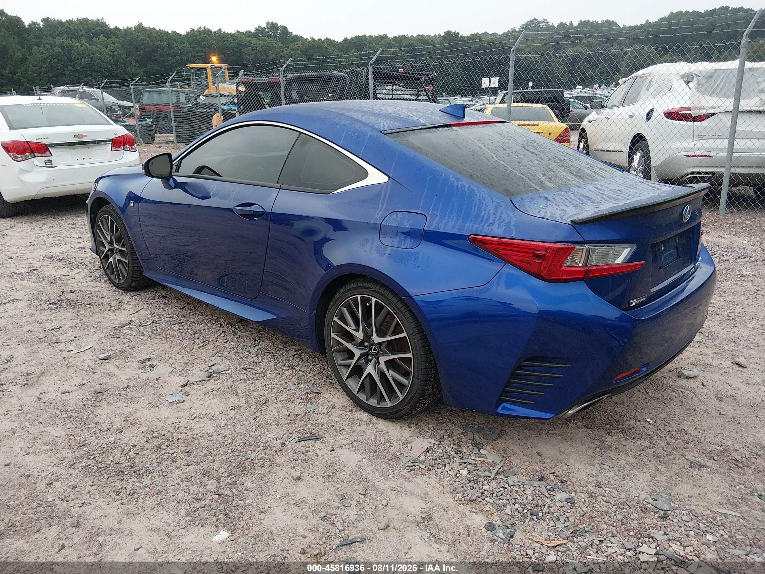 2015 Lexus Rc 350   Blue vin: JTHSE5BC6F5002733