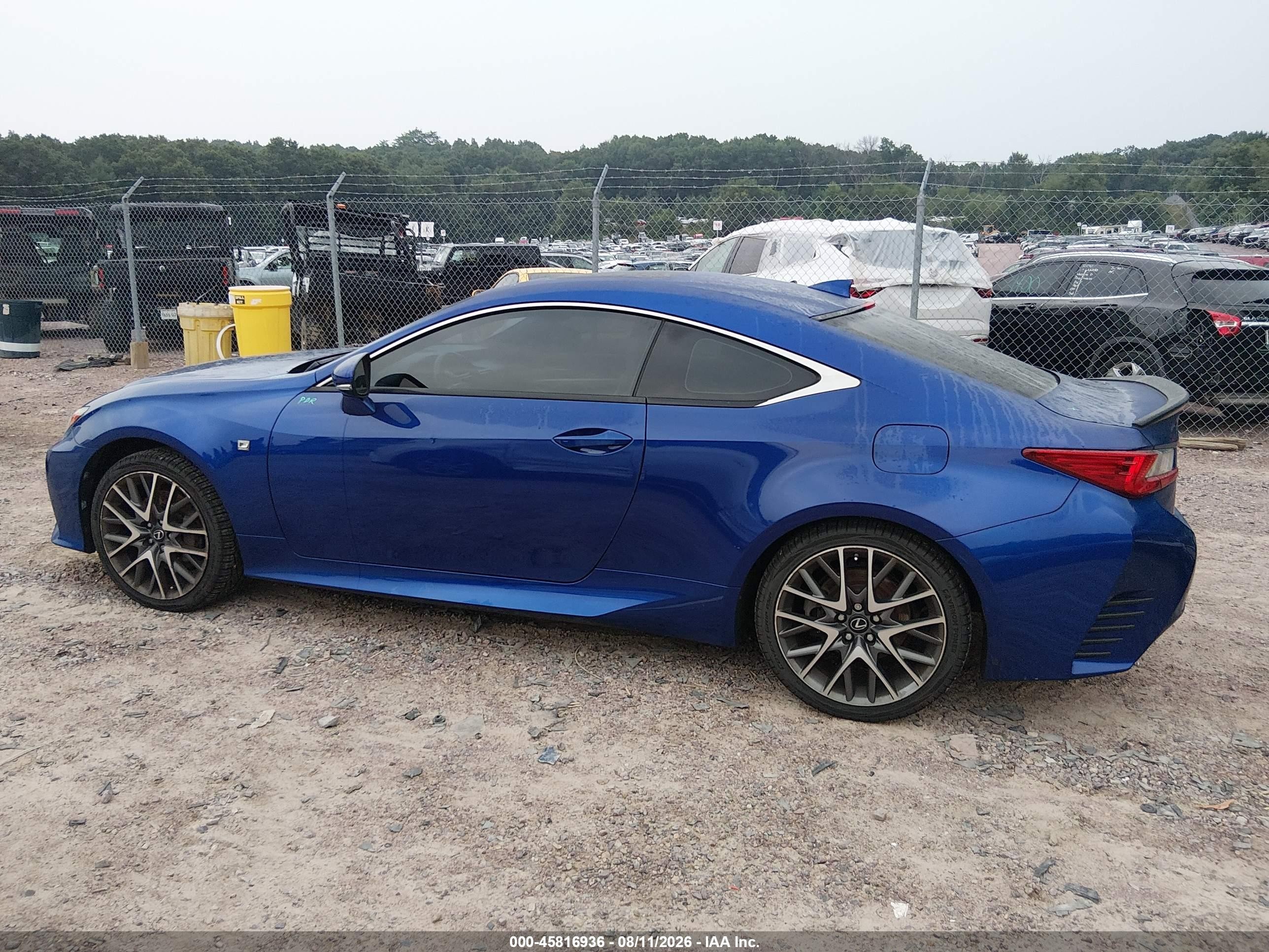 2015 Lexus Rc 350   Blue vin: JTHSE5BC6F5002733