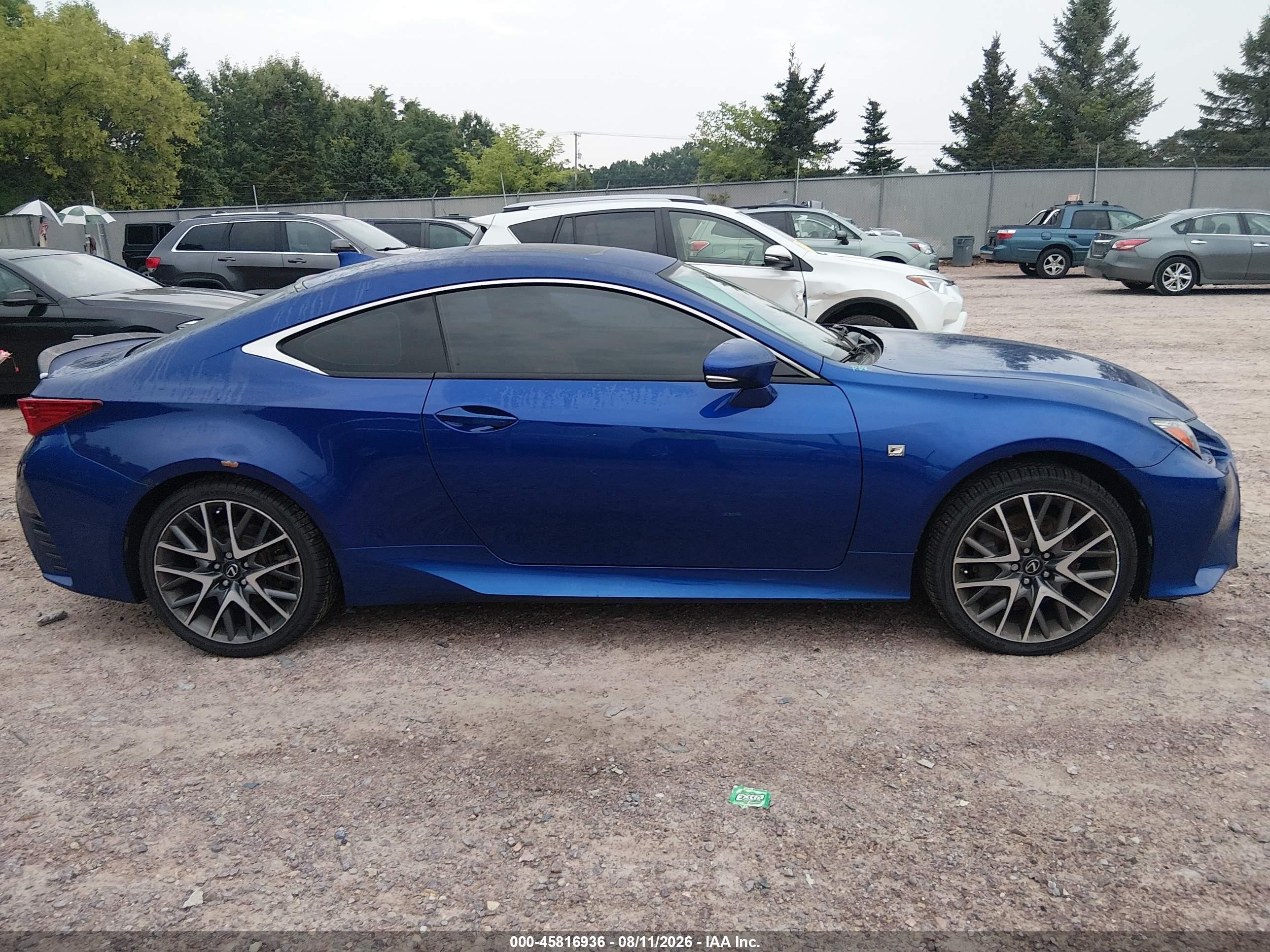 2015 Lexus Rc 350   Blue vin: JTHSE5BC6F5002733