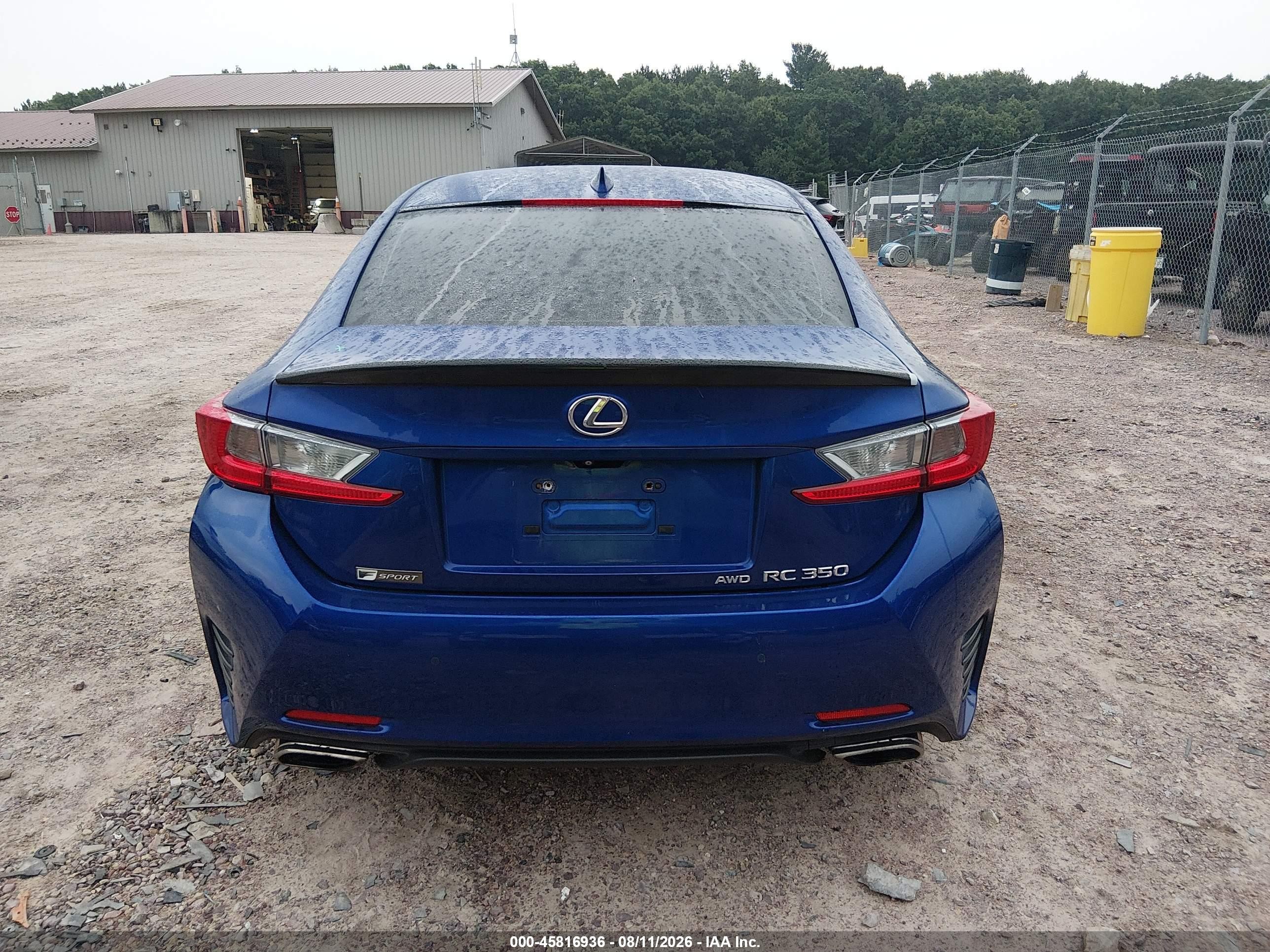 2015 Lexus Rc 350   Blue vin: JTHSE5BC6F5002733