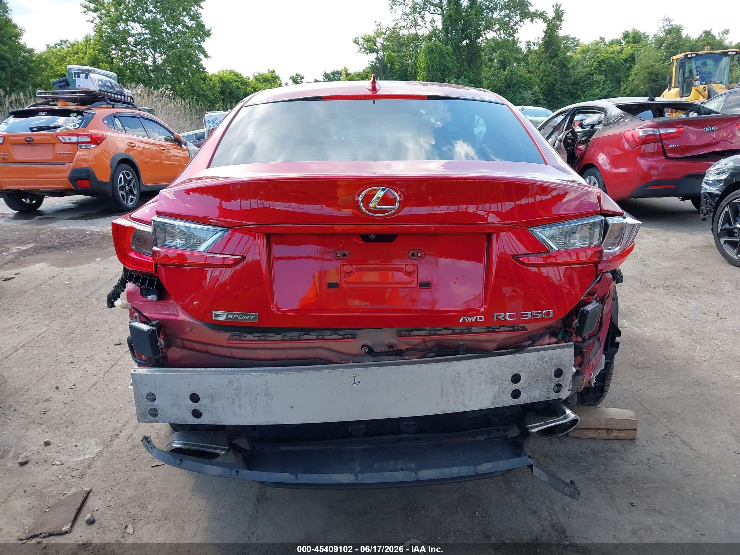 2015 Lexus Rc 350   Red vin: JTHSE5BC8F5001678