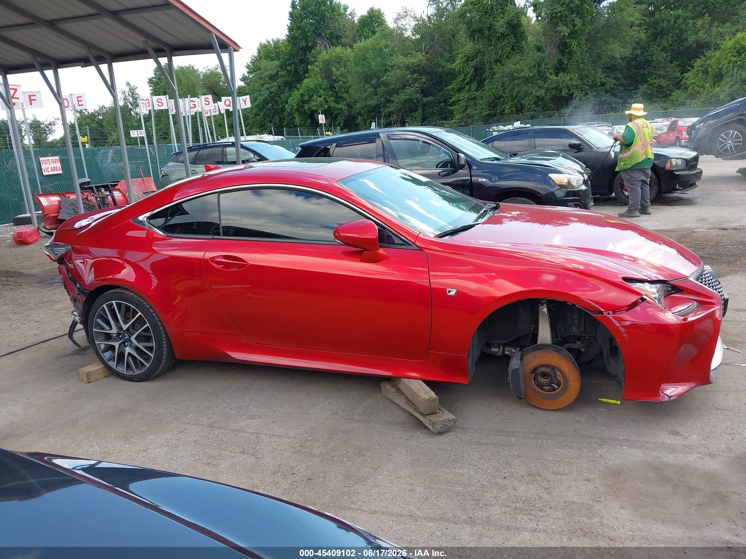 2015 Lexus Rc 350   Red vin: JTHSE5BC8F5001678