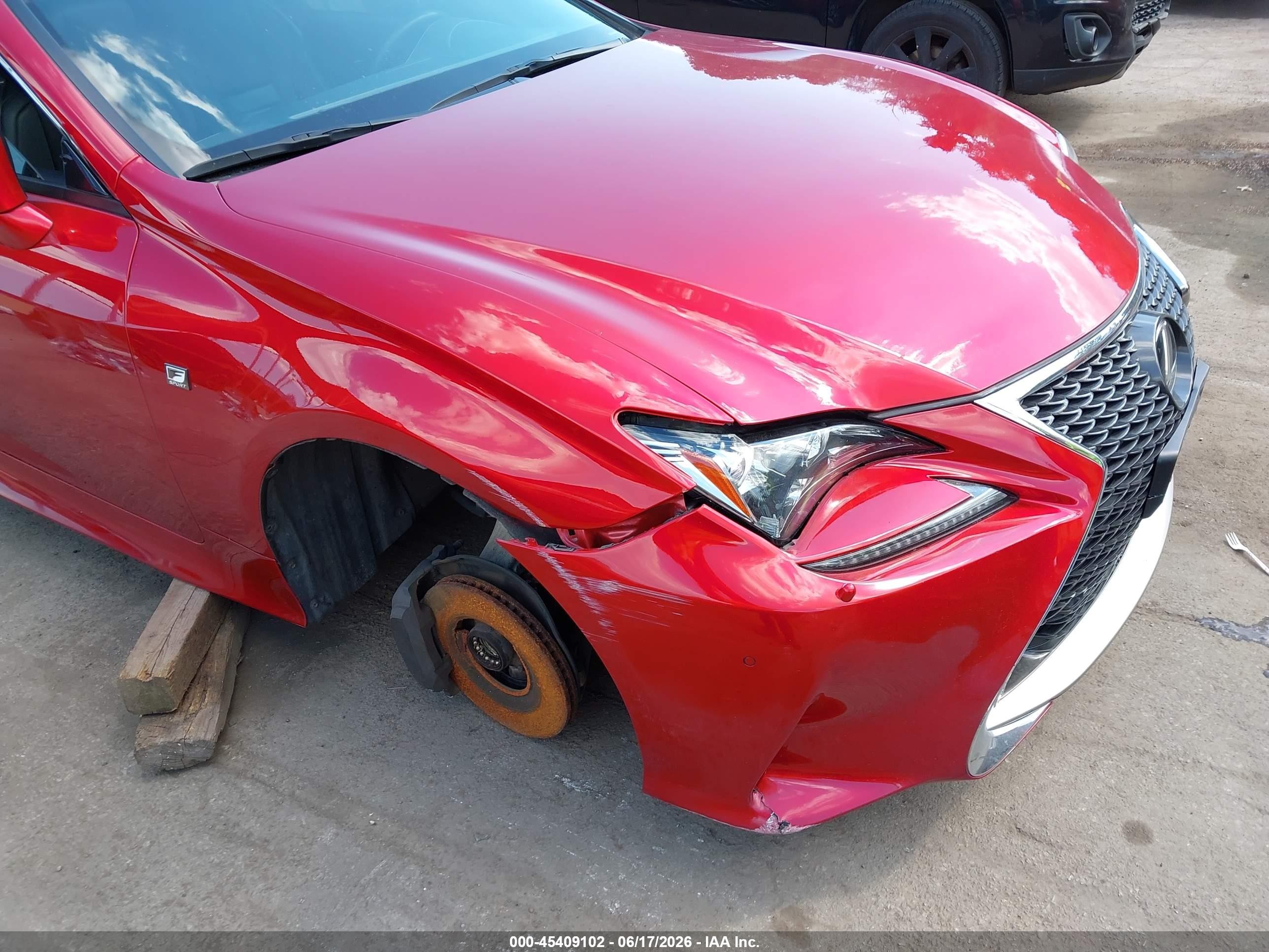 2015 Lexus Rc 350   Red vin: JTHSE5BC8F5001678