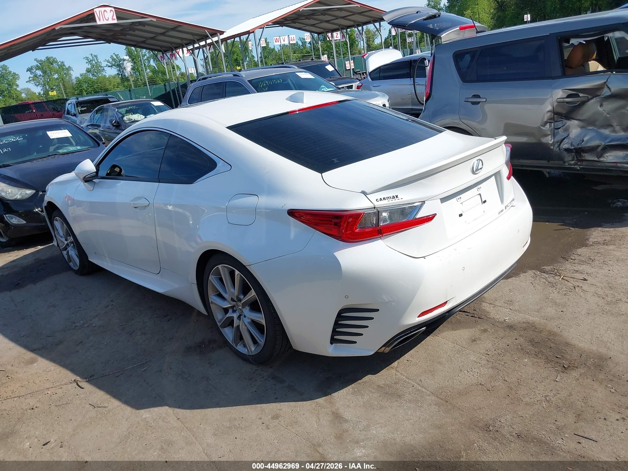 2015 Lexus Rc 350   White vin: JTHSE5BC9F5002547