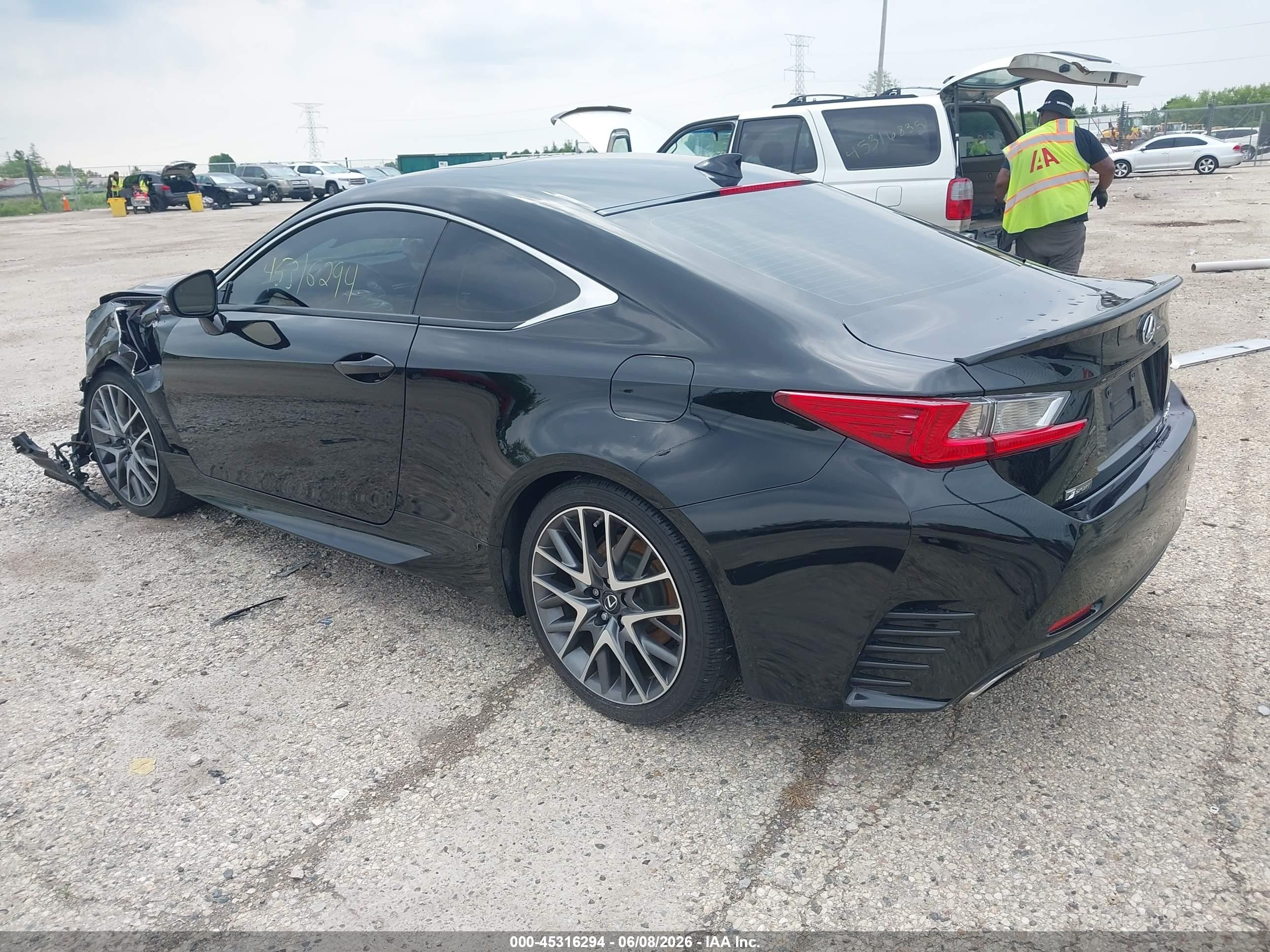 2015 Lexus Rc 350   Black vin: JTHSE5BC9F5003052