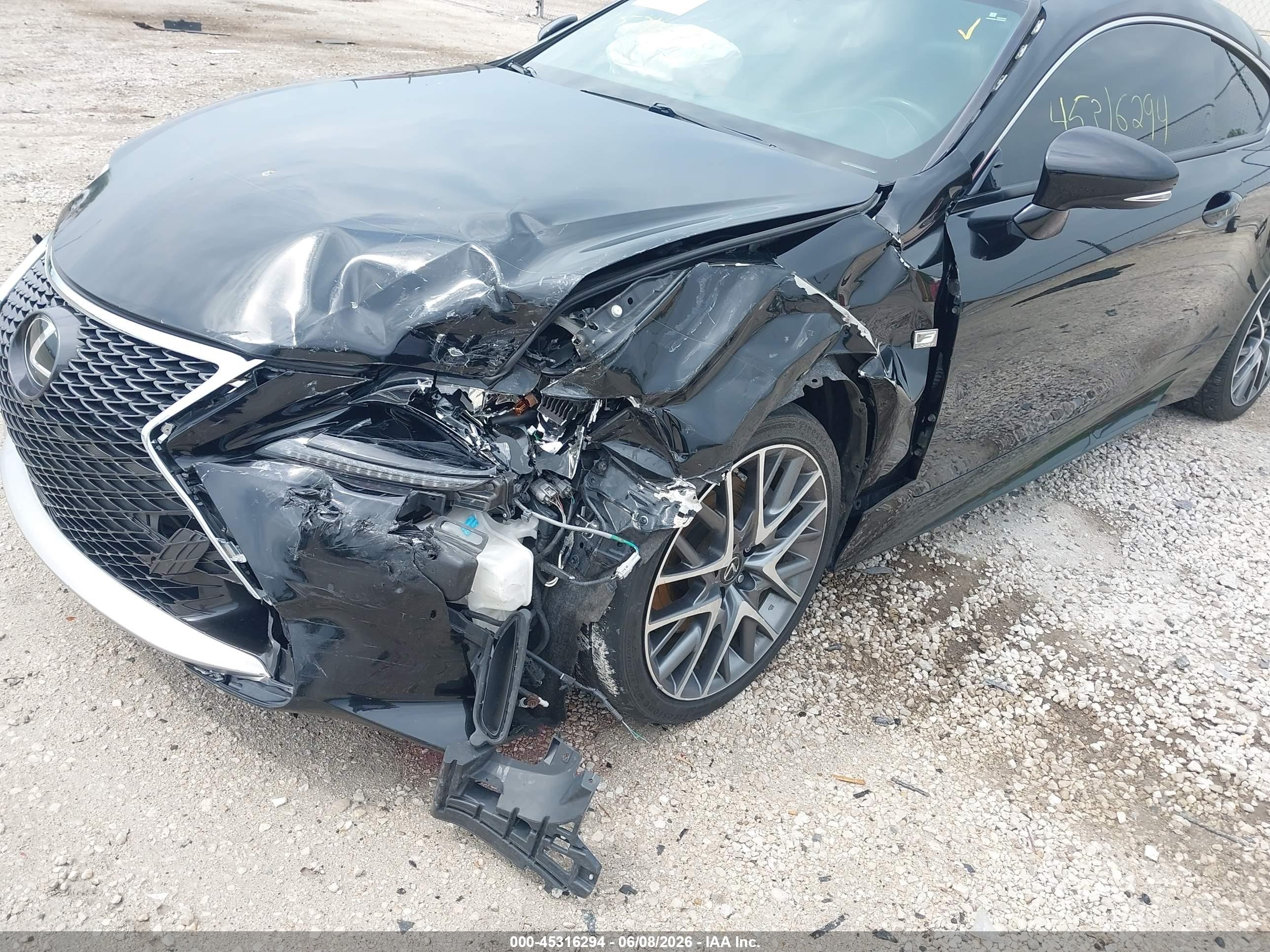 2015 Lexus Rc 350   Black vin: JTHSE5BC9F5003052