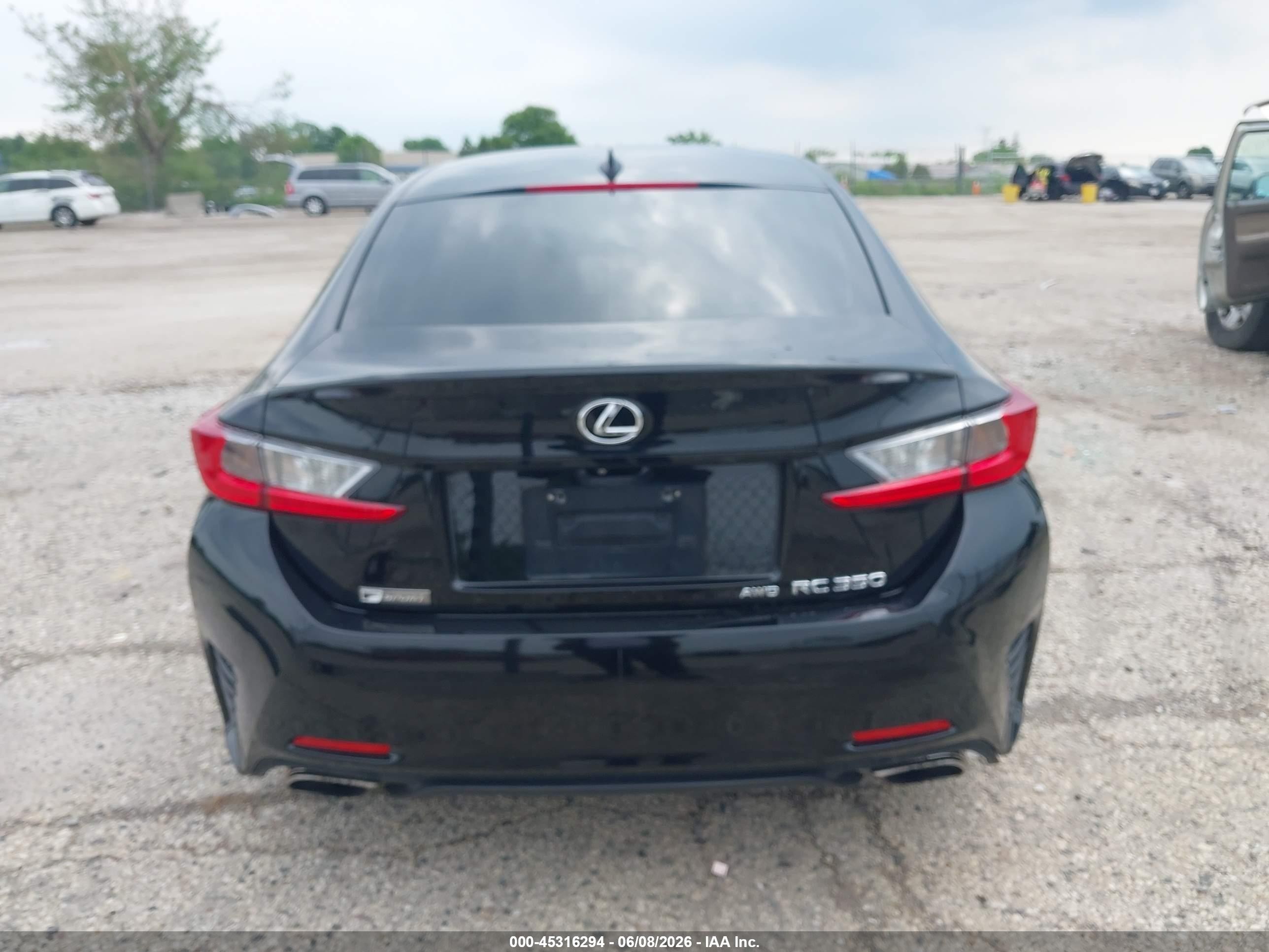 2015 Lexus Rc 350   Black vin: JTHSE5BC9F5003052