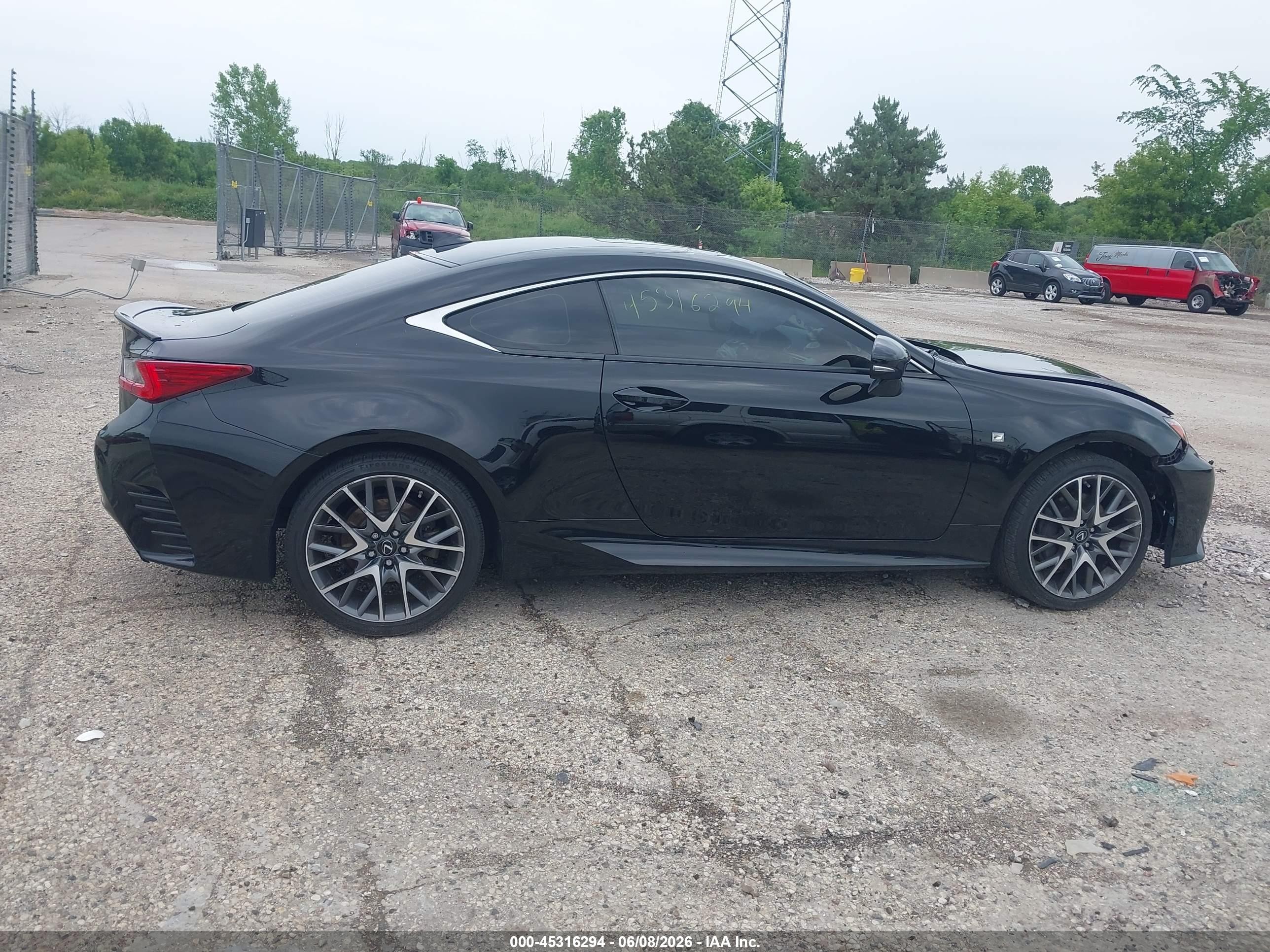 2015 Lexus Rc 350   Black vin: JTHSE5BC9F5003052