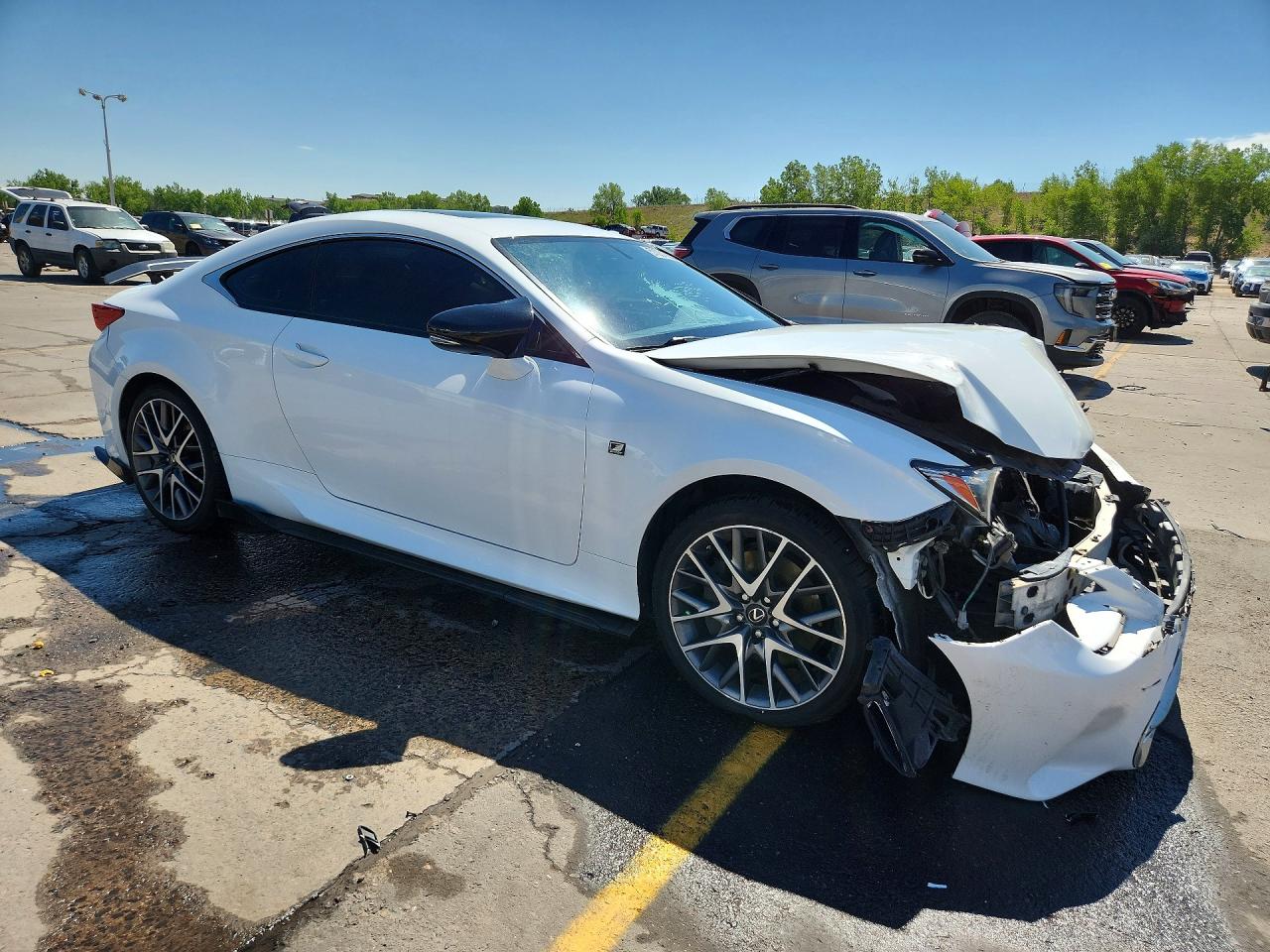 2015 Lexus Rc 350 White vin: JTHSE5BC9F5003973