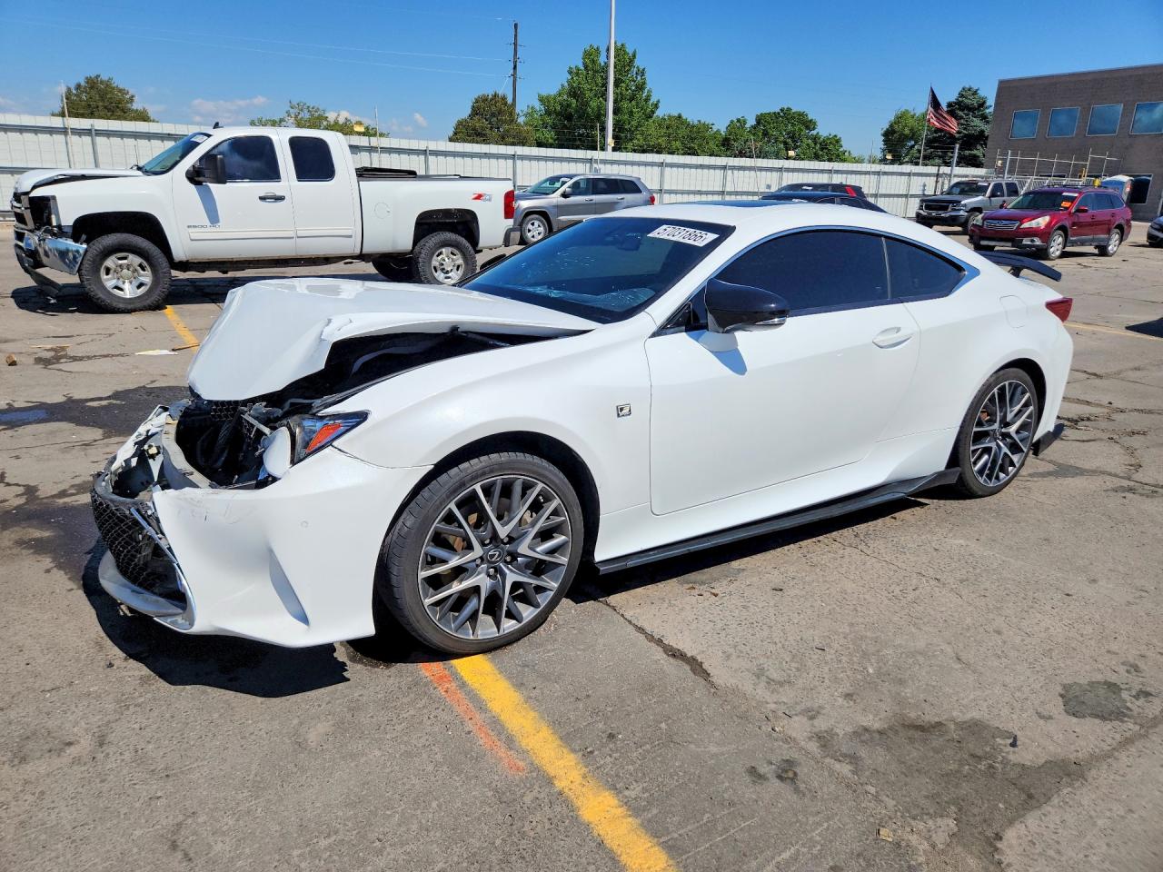 2015 Lexus Rc 350 White vin: JTHSE5BC9F5003973