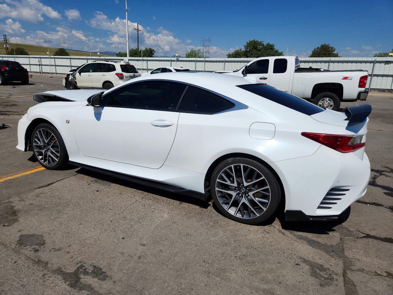 2015 Lexus Rc 350 White vin: JTHSE5BC9F5003973