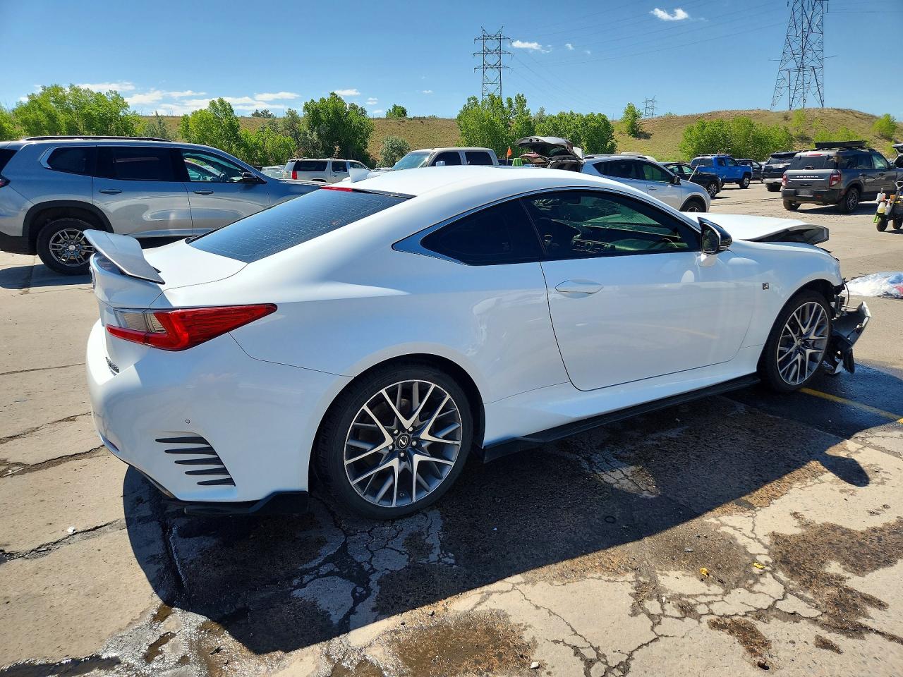 2015 Lexus Rc 350 White vin: JTHSE5BC9F5003973
