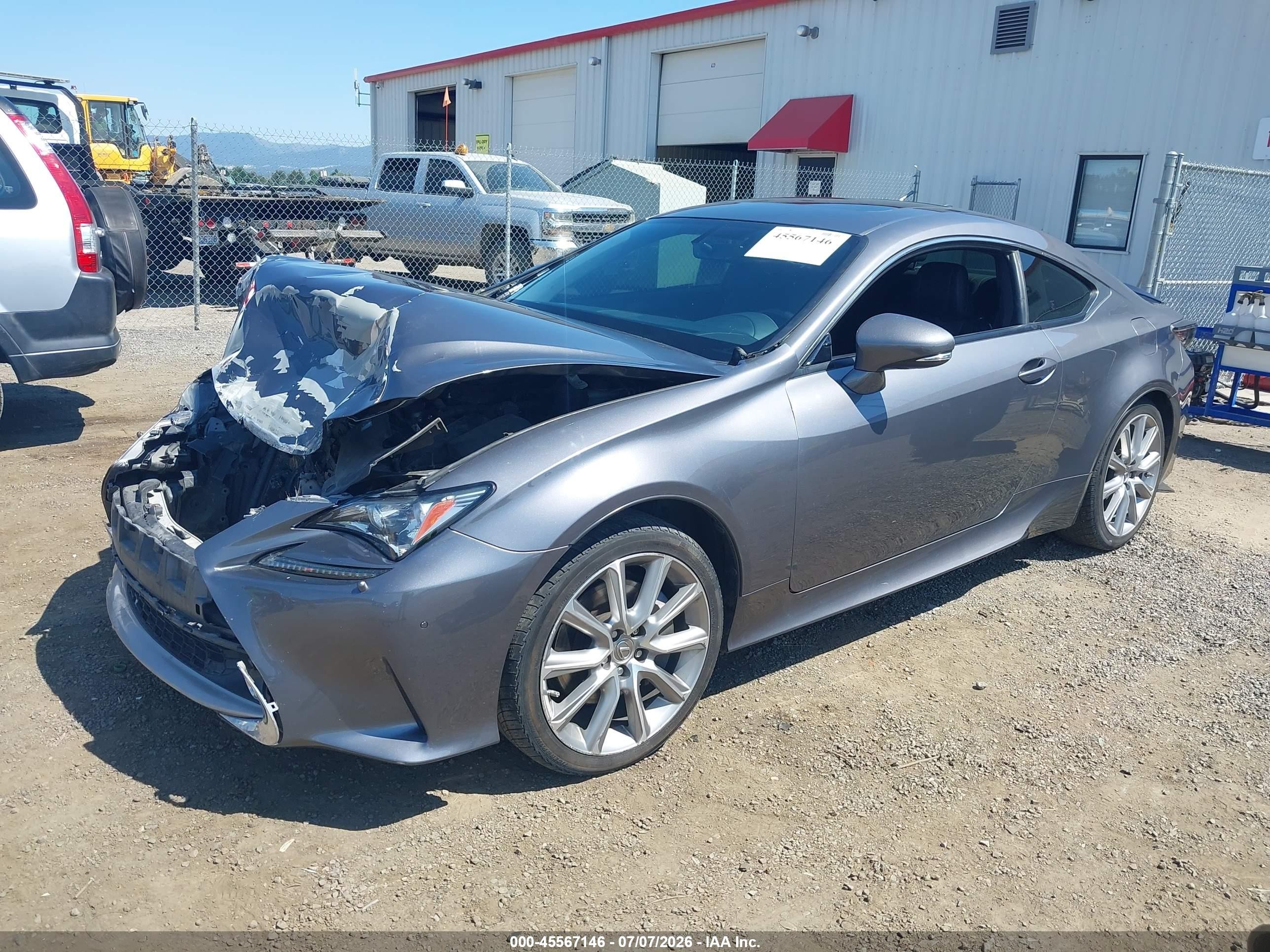2015 Lexus Rc 350   Gray vin: JTHSE5BC9F5005478